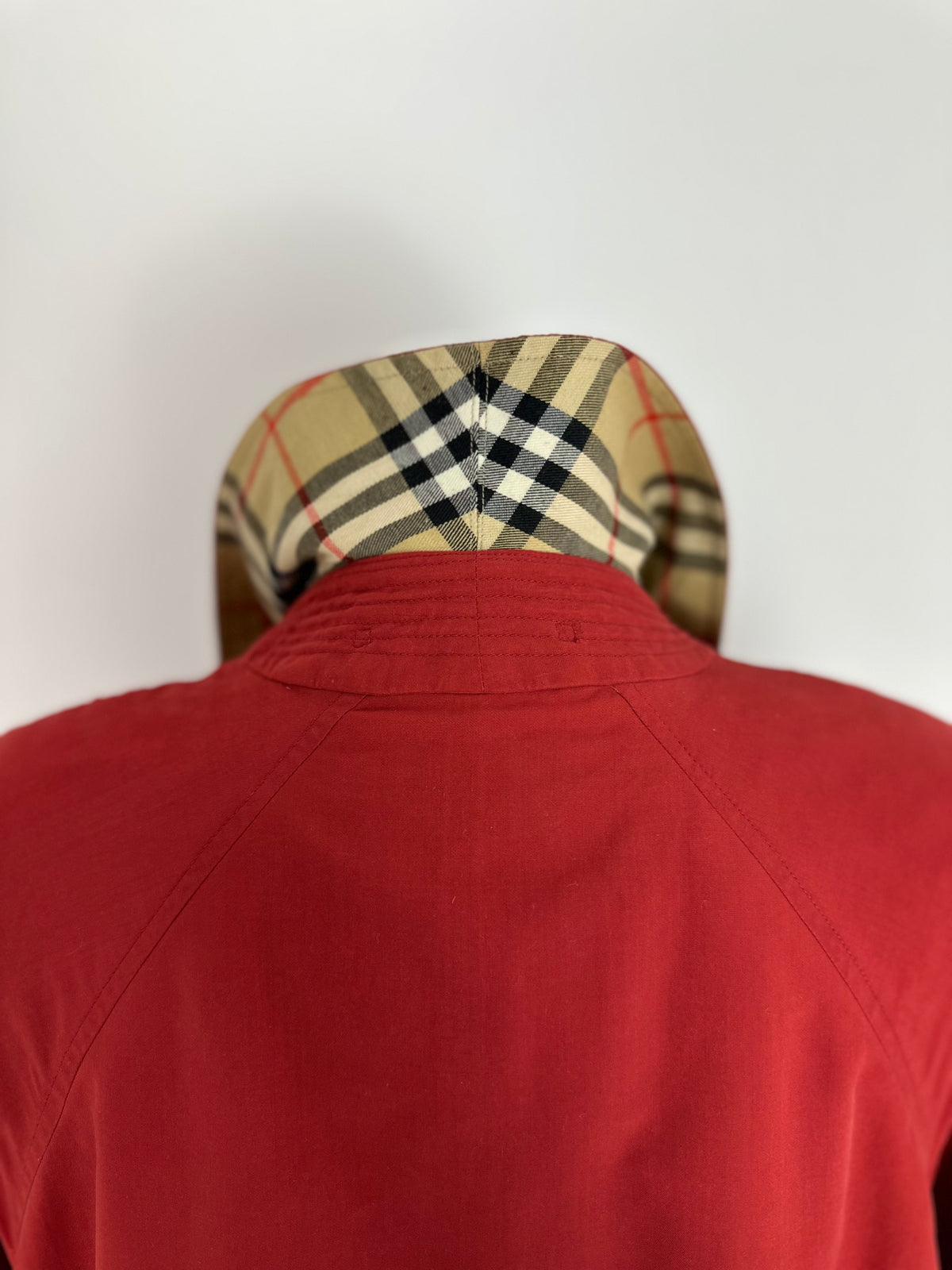Vintage Burberry Trench Coat Red Size 14 L