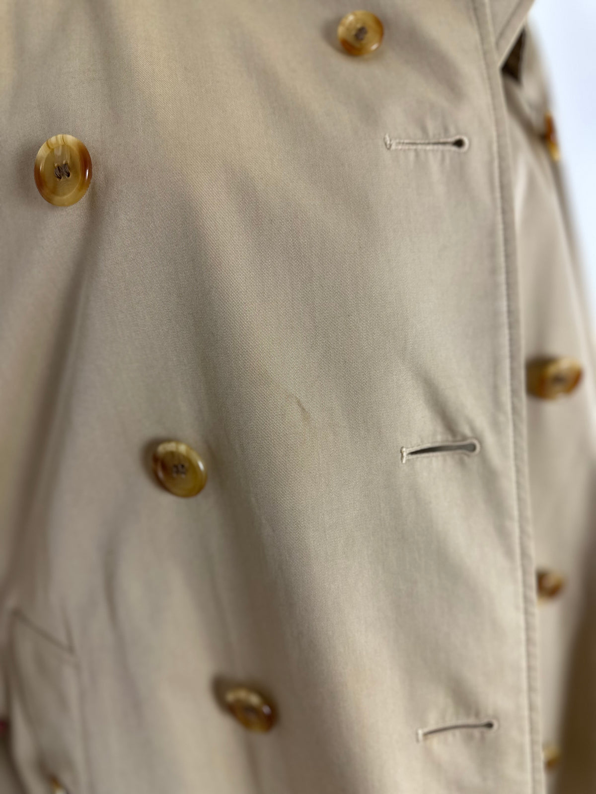 Vintage Burberry Trench Coat Beige Size 12 M