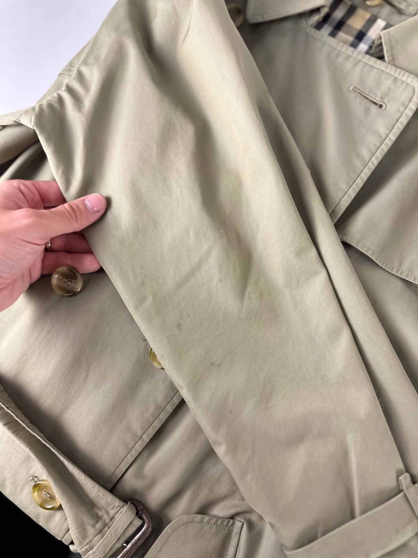 Vintage Burberry Trench Coat Size 14 L