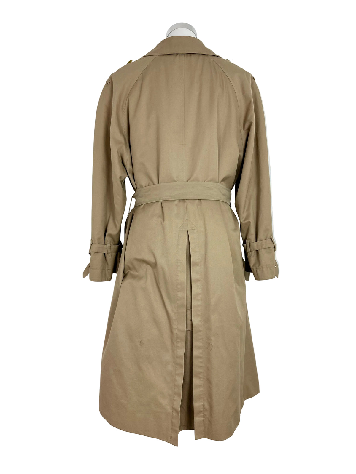 Vintage Burberry Trench Coat Beige Size 16 XL With Lining
