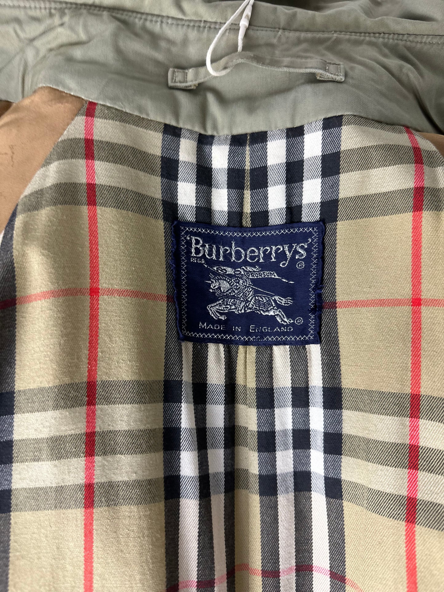 Vintage Burberry Trench Coat Oliv Size 52 L