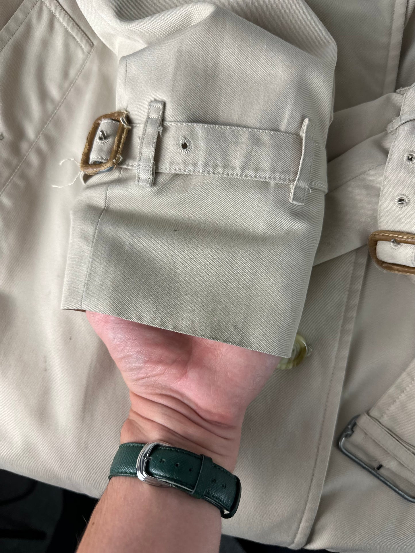 Vintage Burberry Trench Coat Size 6 XXS
