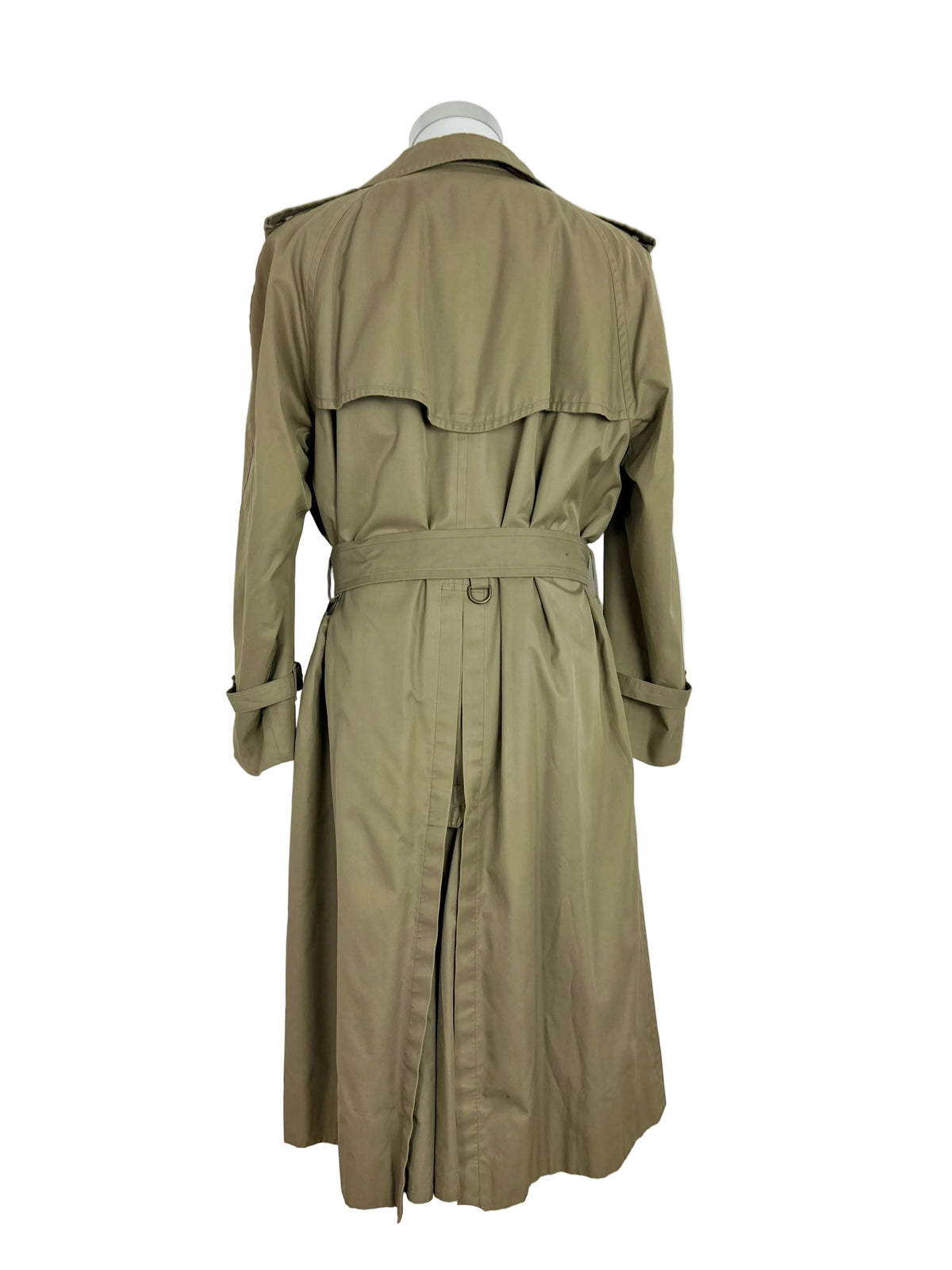 Vintage Burberry Trench Coat Oliv Size 50 L With Lining