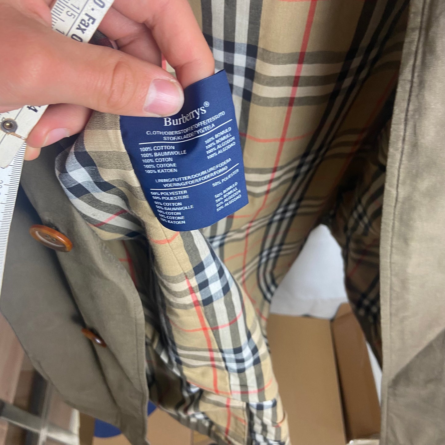 Burberry Trenchcoat Size 54/XL including Inlet