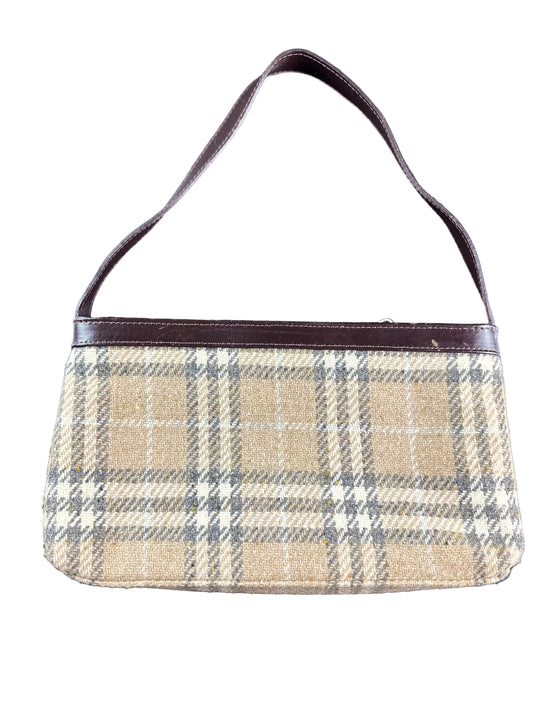 Vintage Burberry Wool Shoulder Bag