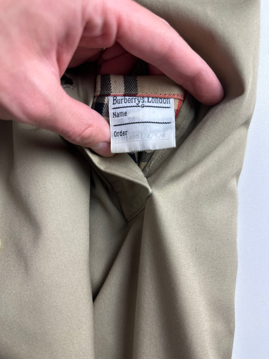 Burberrys Trenchcoat (58/XXL) including Inlet