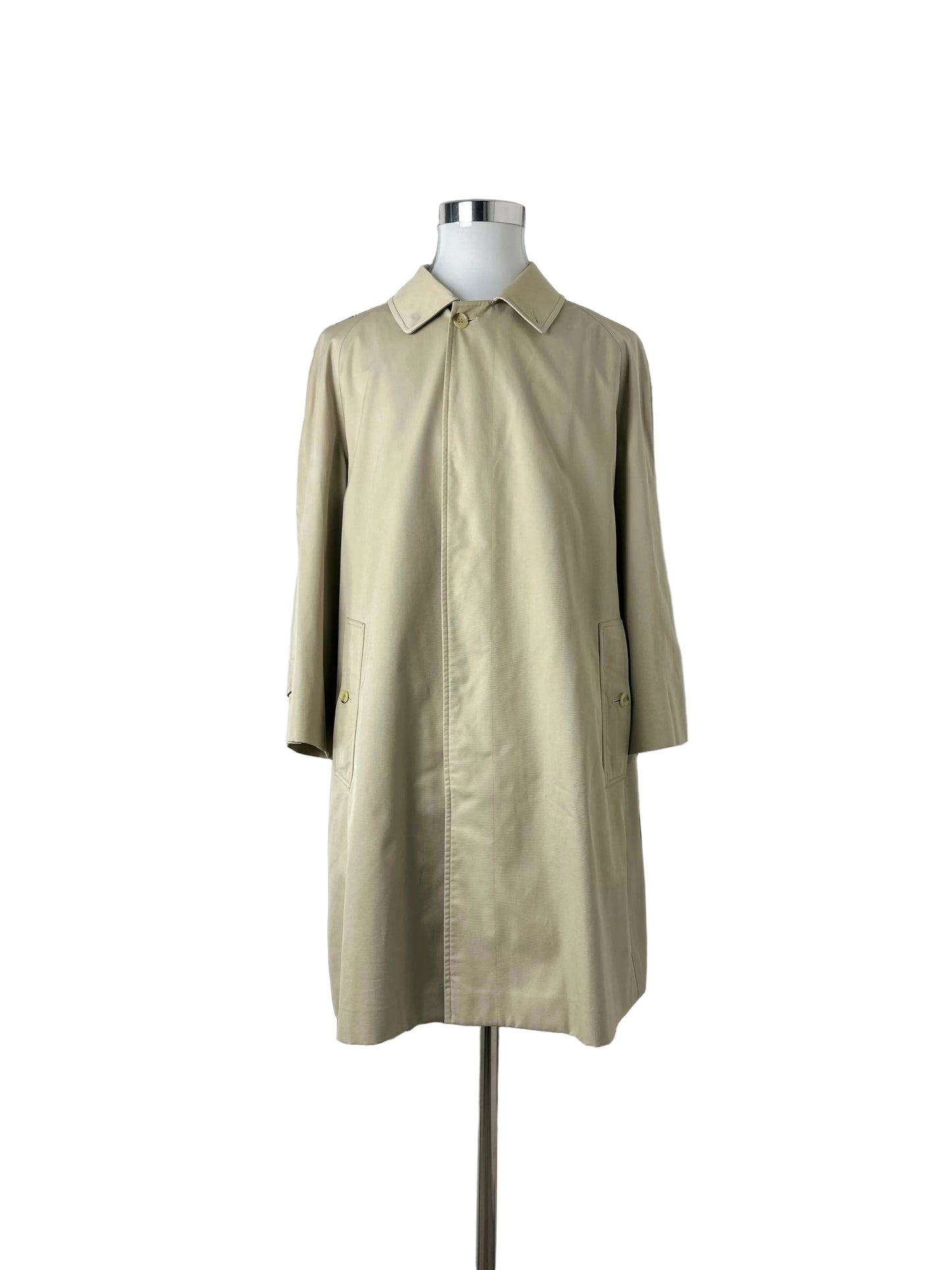 Vintage Burberry Car Coat Creme Size 52 L