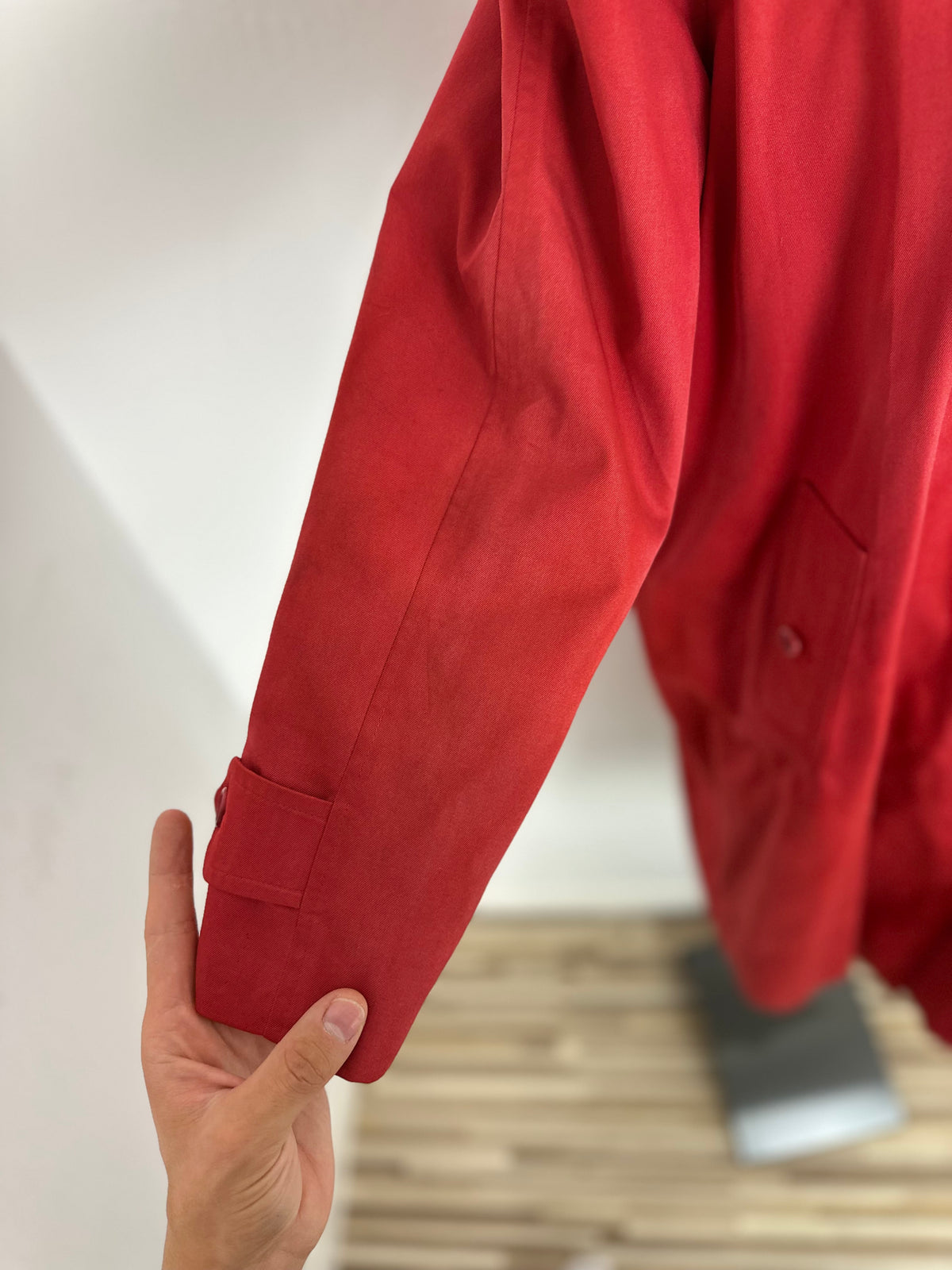 Vintage Burberry Trench Coat Red Size 14 L