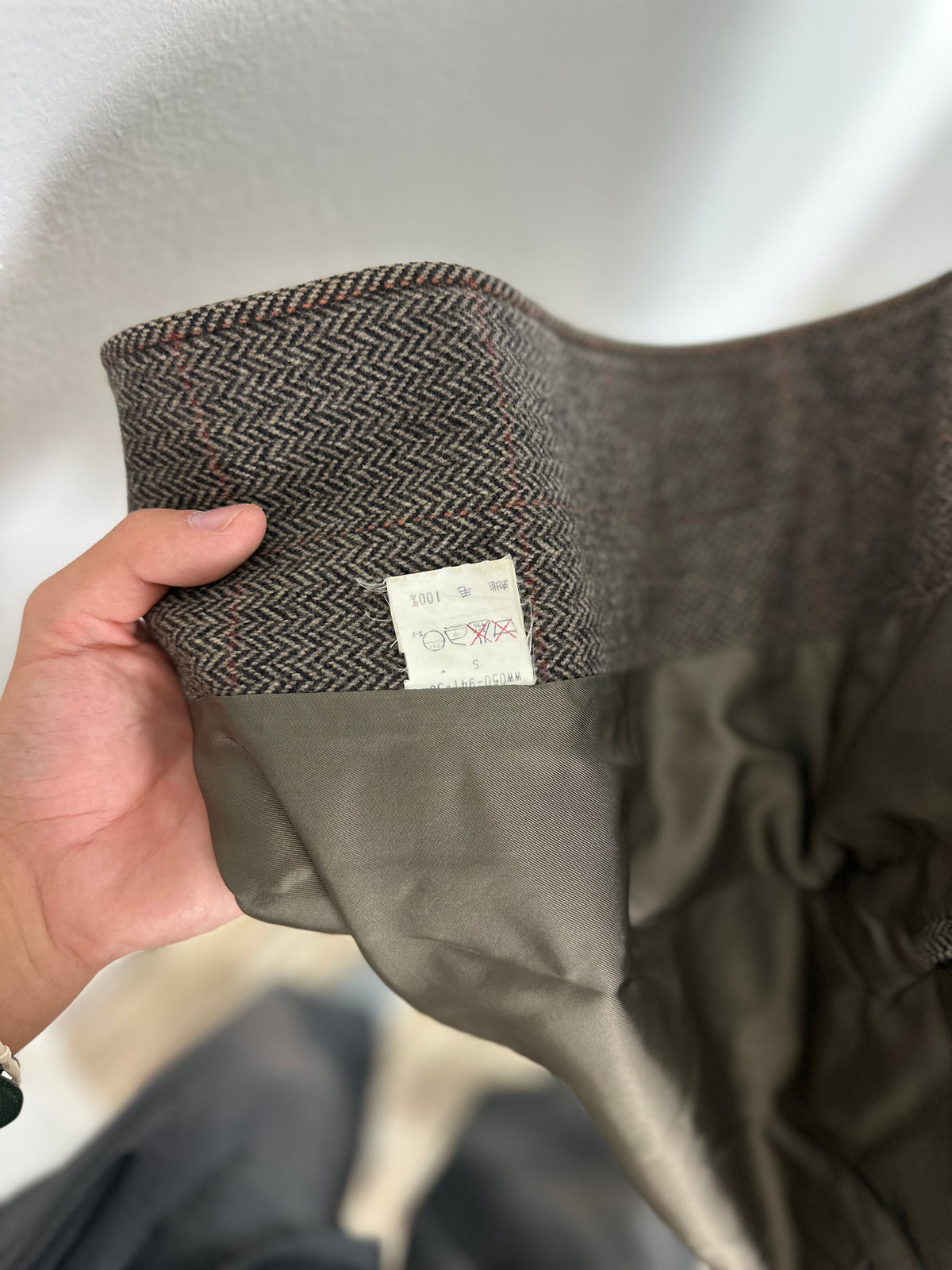 Vintage Burberry Wool Coat Brown Size 48 M