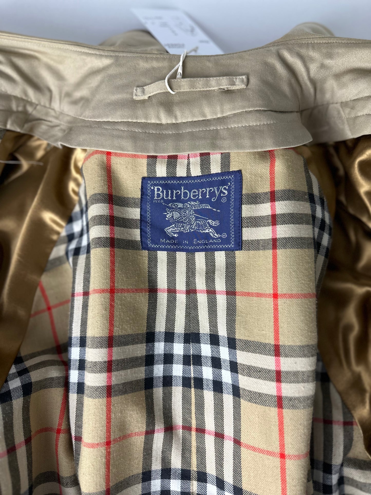 Vintage Burberry Trench Coat Beige Size 54 XL