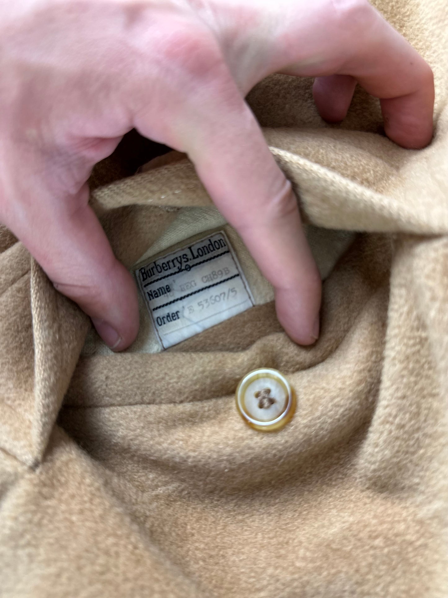 Vintage Burberry Camel Coat Size 48 M