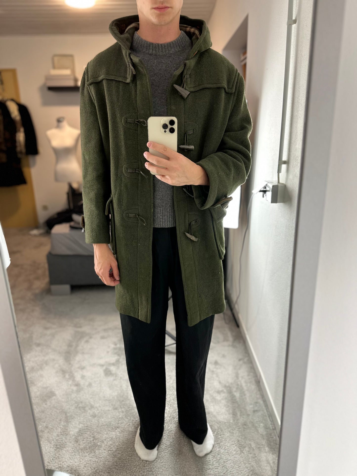 Vintage Burberry Duffle Coat Size 50 L