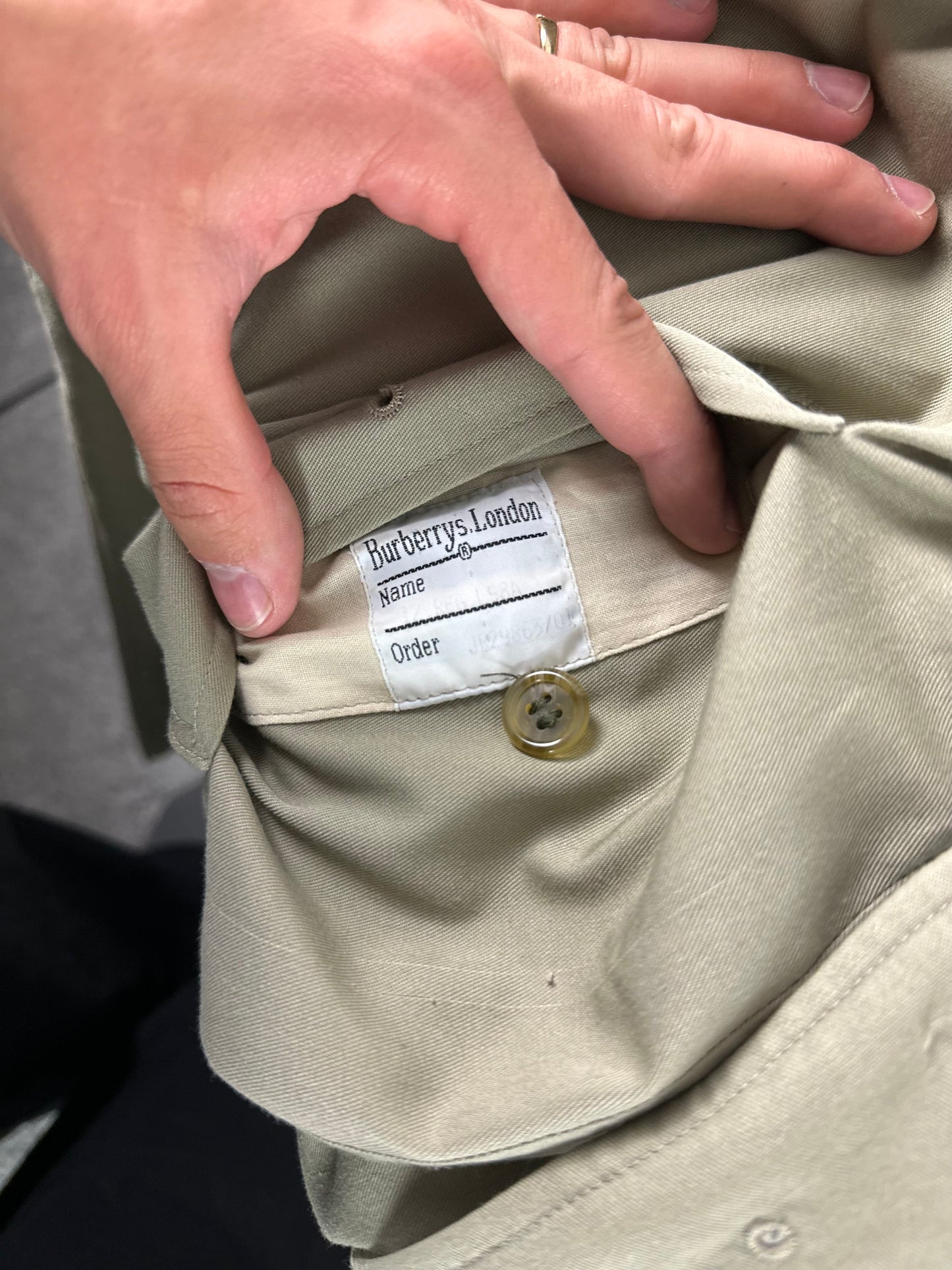 Vintage Burberry Trench Coat Size 14 L