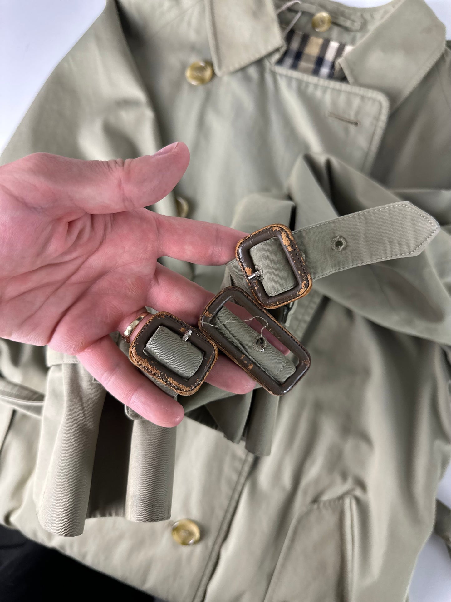 Vintage Burberry Trench Coat Size 14 L