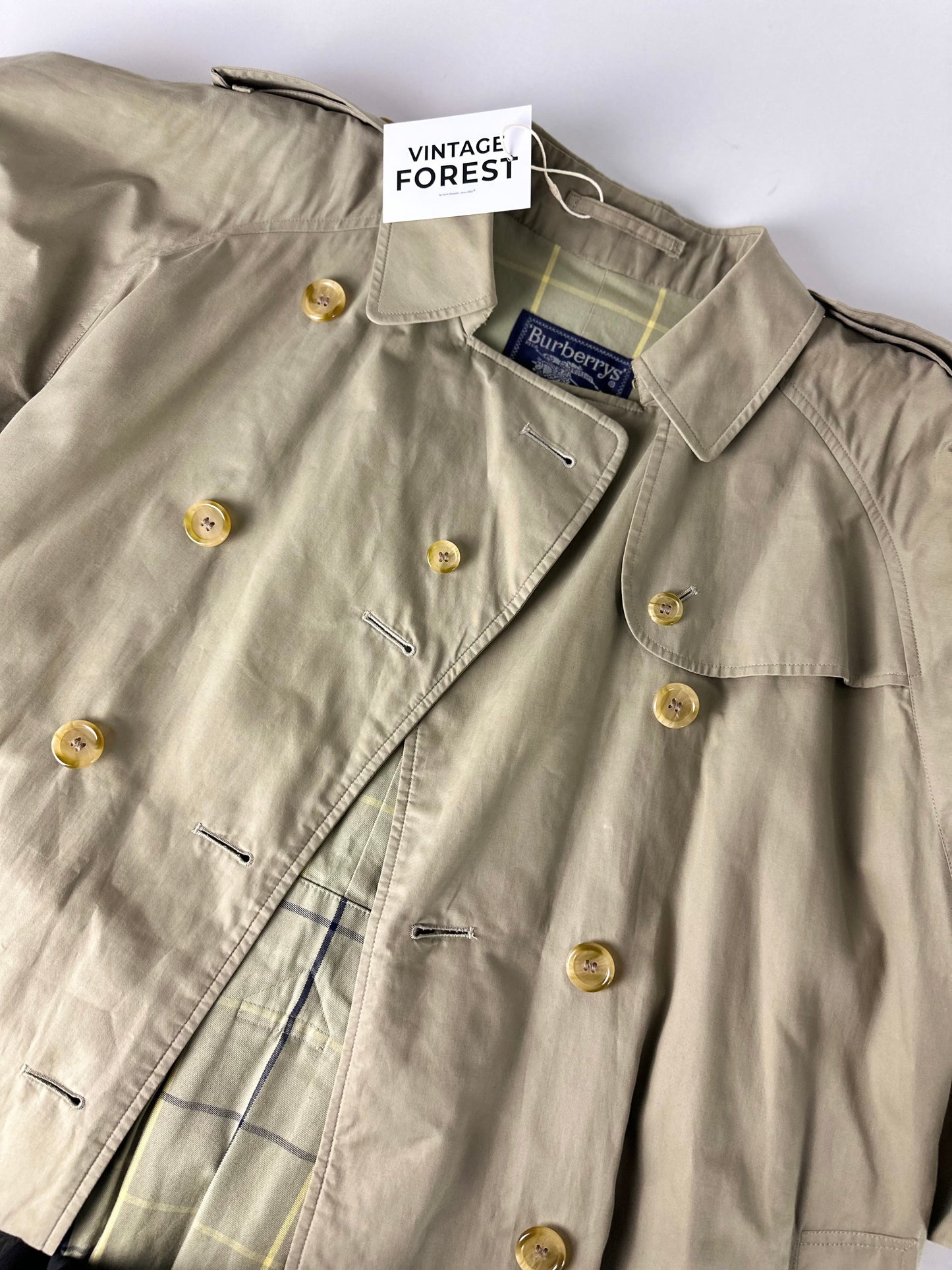 Vintage Burberry Trench Coat Size 16 XL