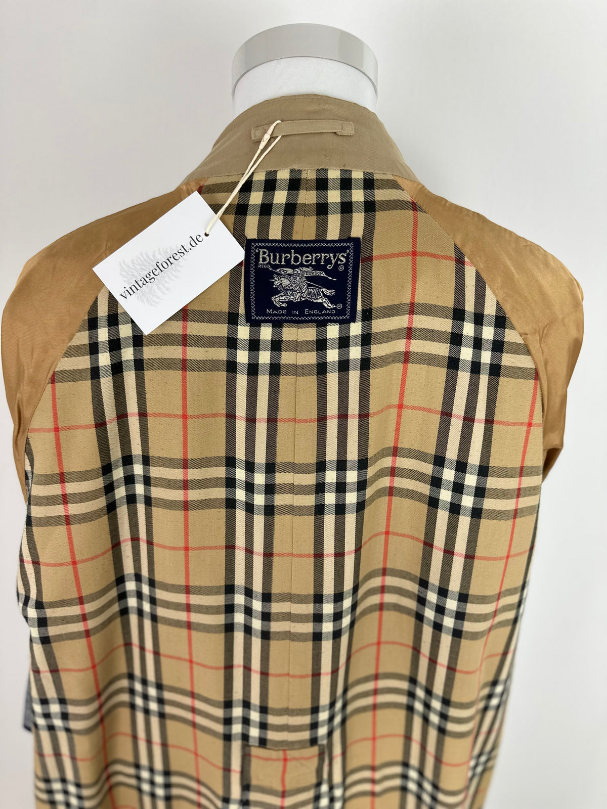 Vintage Burberry Trench Coat Beige Size 58 XXL