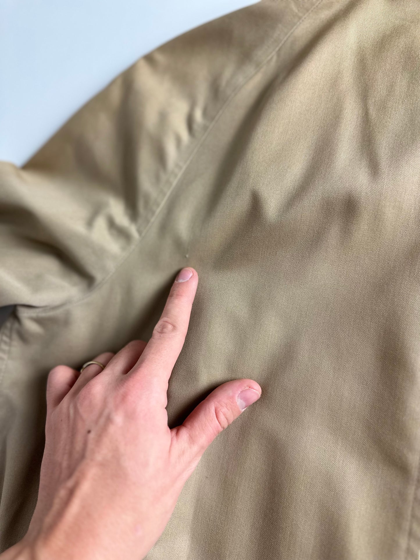 Vintage Burberry Car Coat Beige Size 14 L