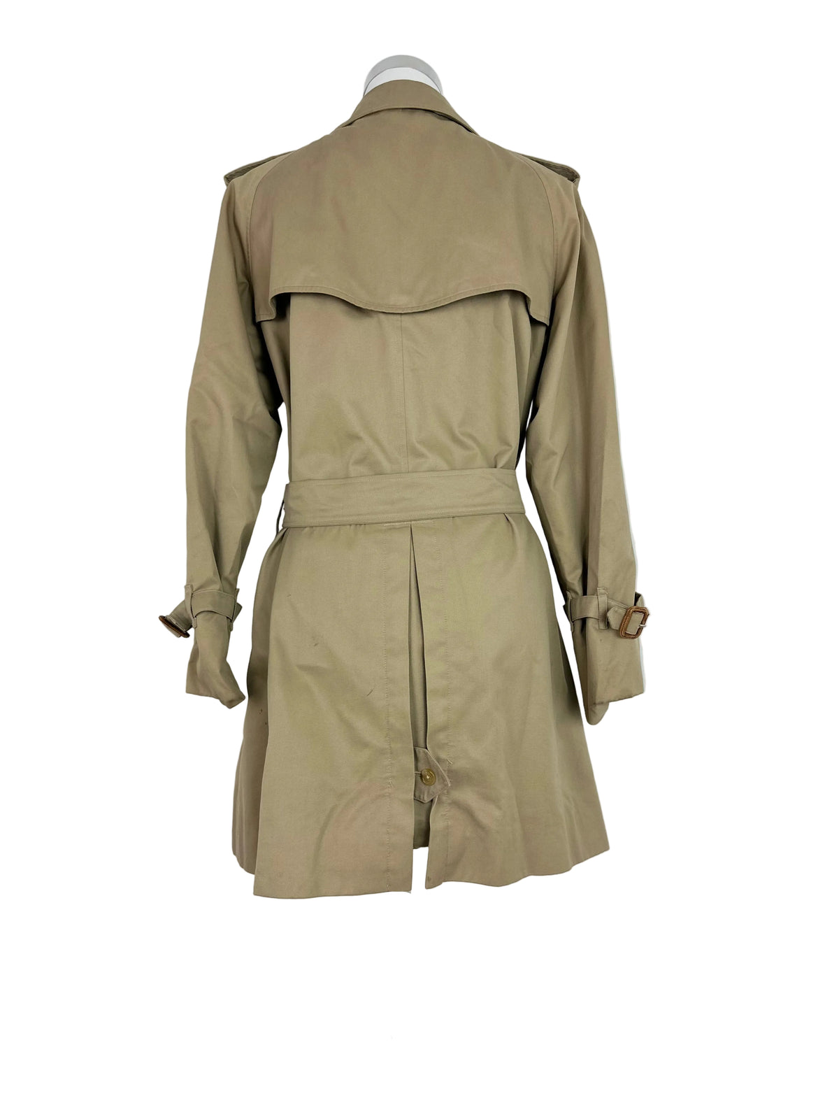 Vintage Burberry Trench Coat Beige Size 12 M