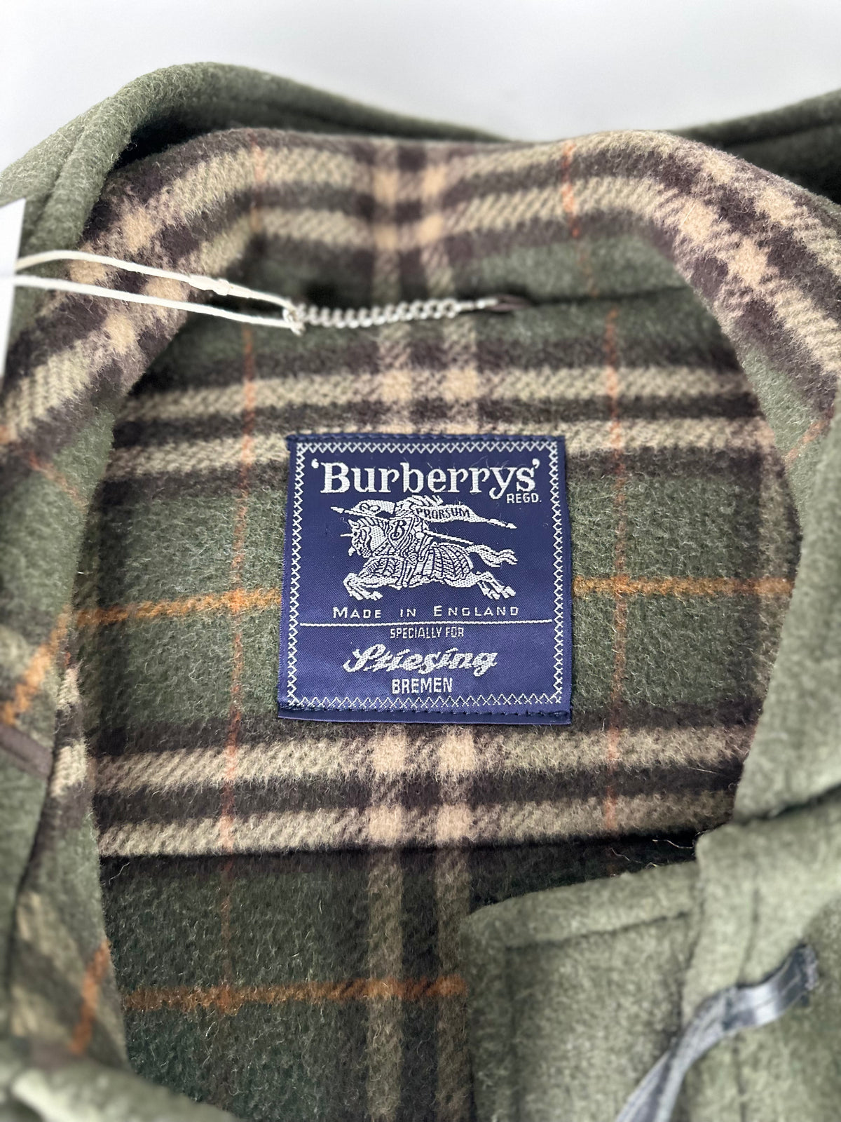 Vintage Burberry Duffle Coat Khaki Size 58 XXL