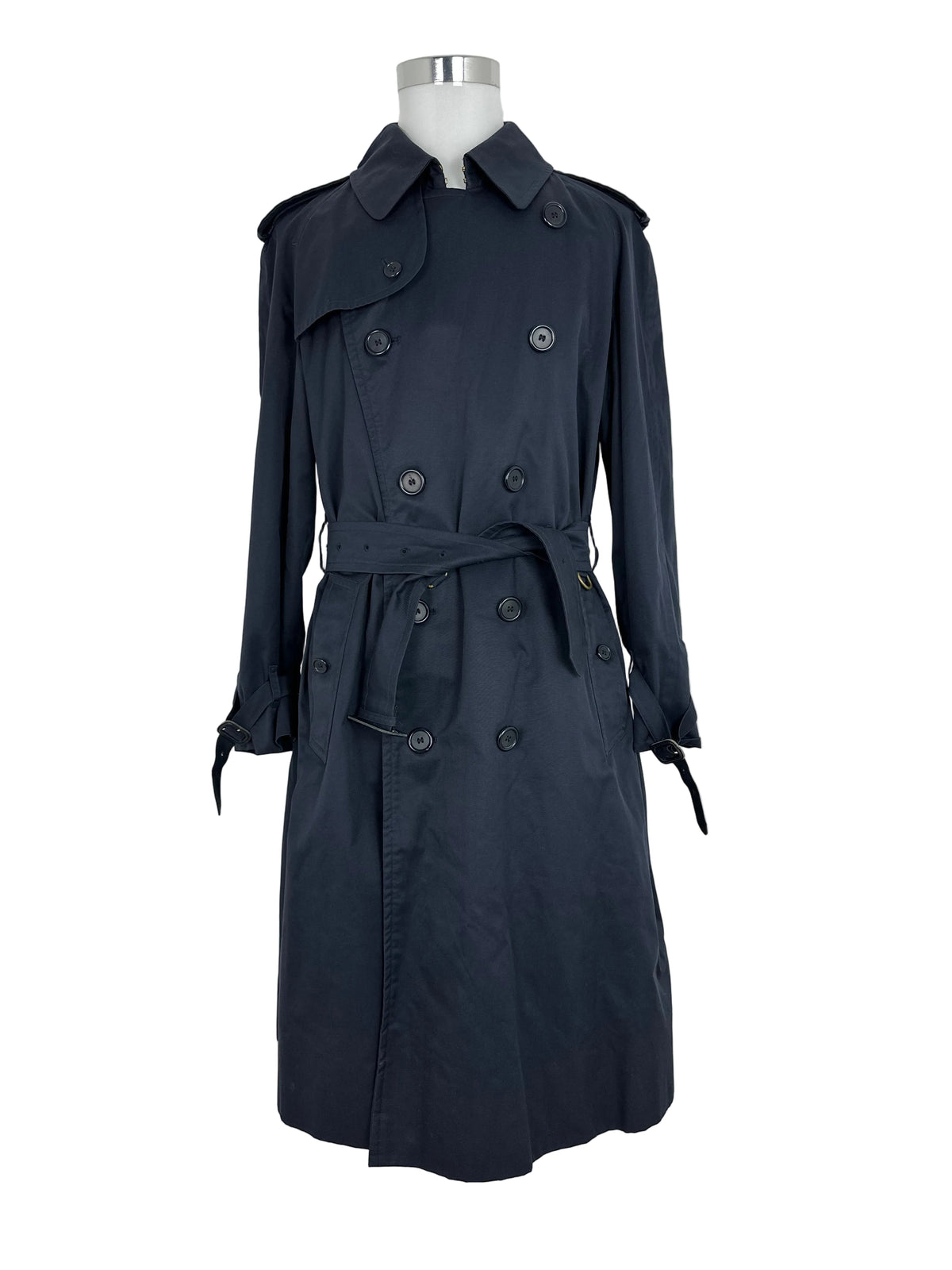 Vintage Burberry Trench Coat Navy Size 50 L