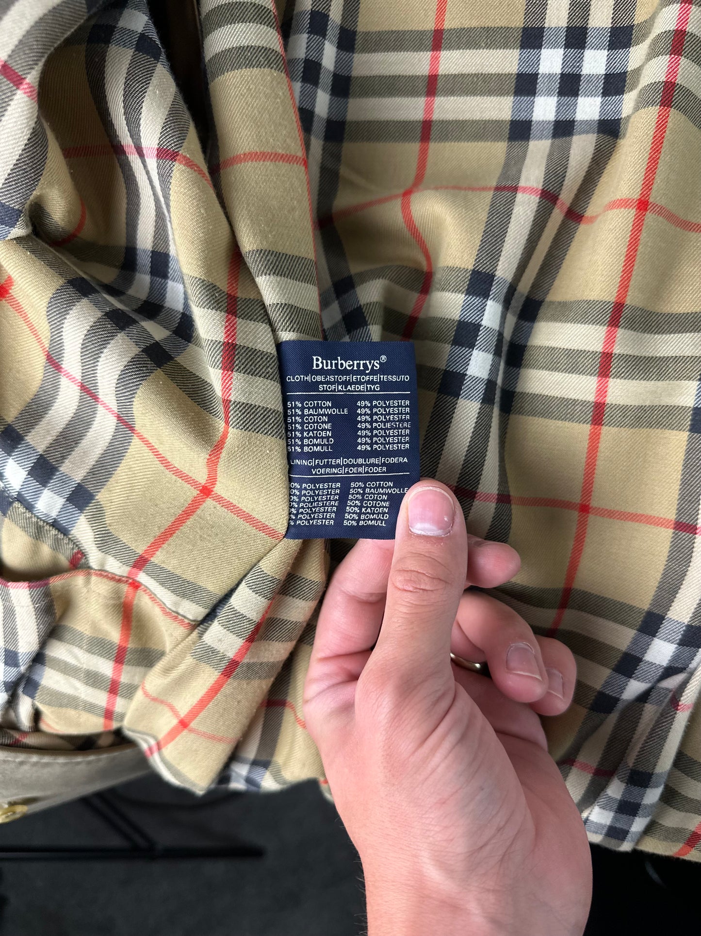 Vintage Burberry Trench Coat Size 60 XXXL