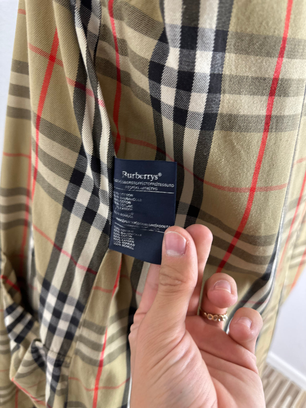 Vintage Burberry Trench Coat Oliv Size 48 M
