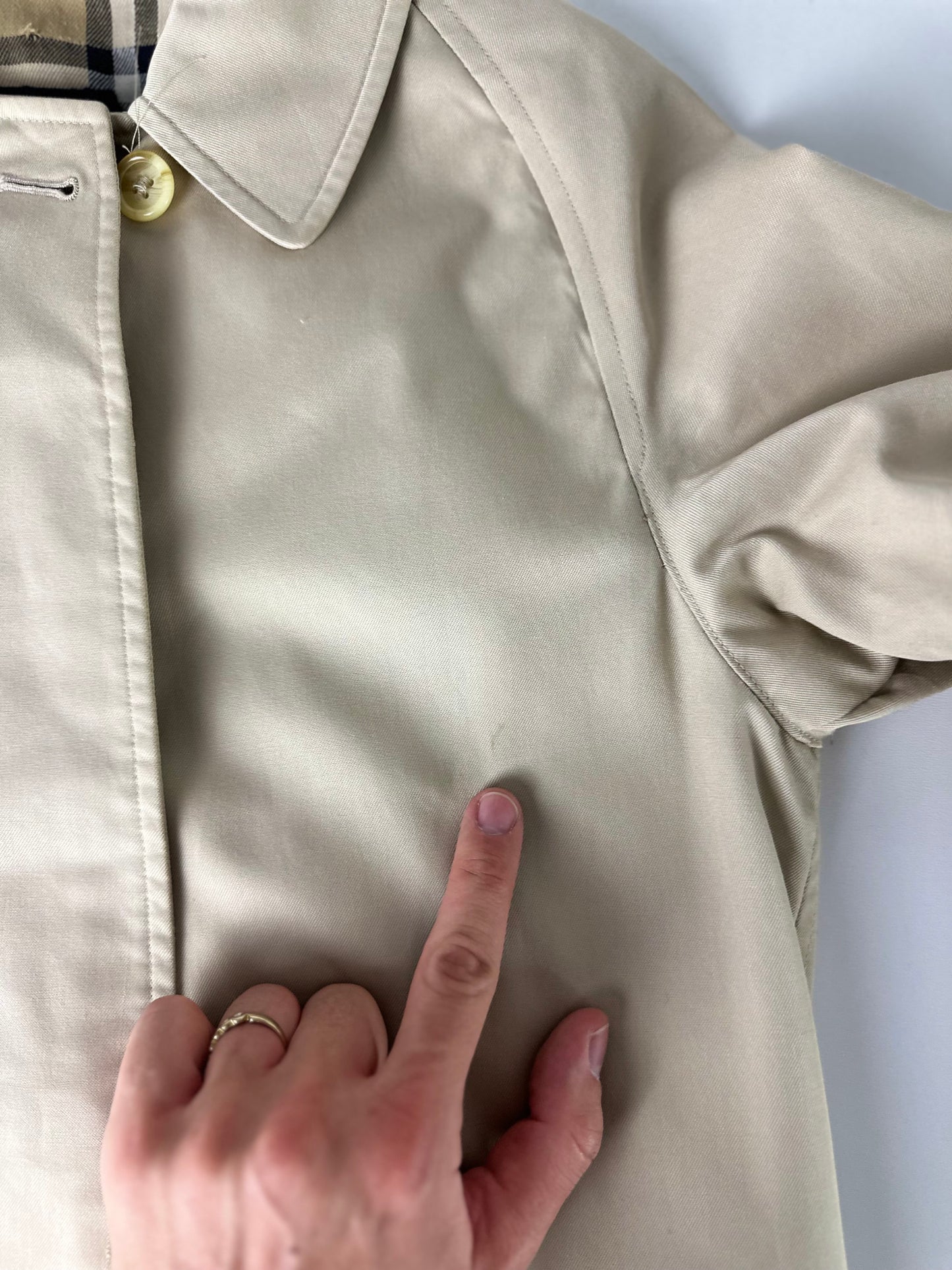 Vintage Burberry Car Coat Size 6 XXS