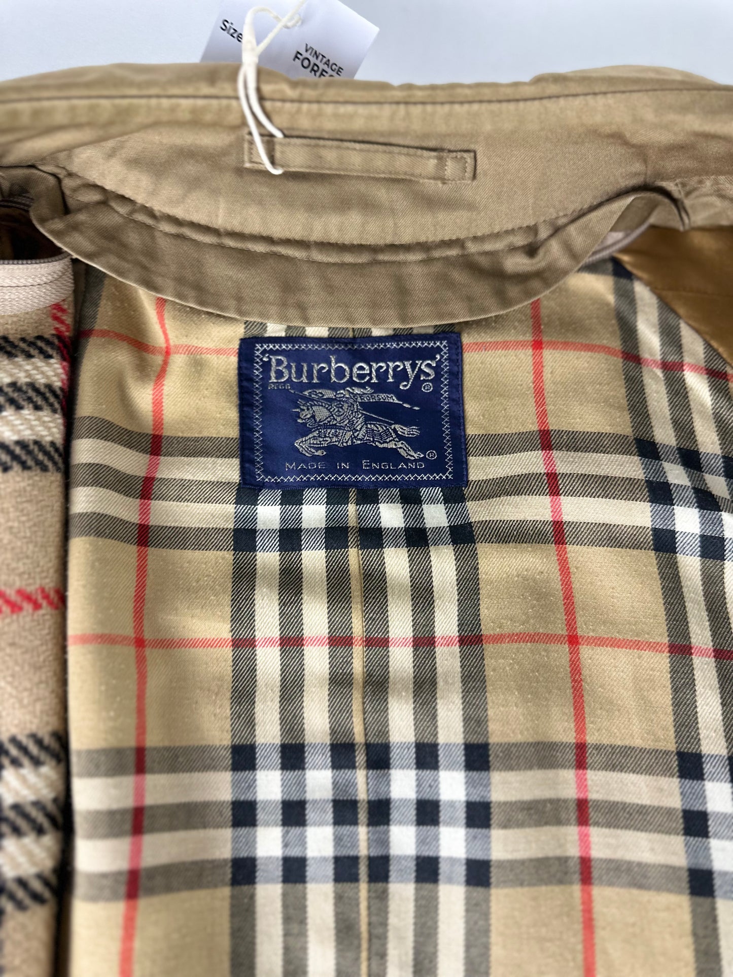 Vintage Burberry Trench Coat Size 48 M With Lining