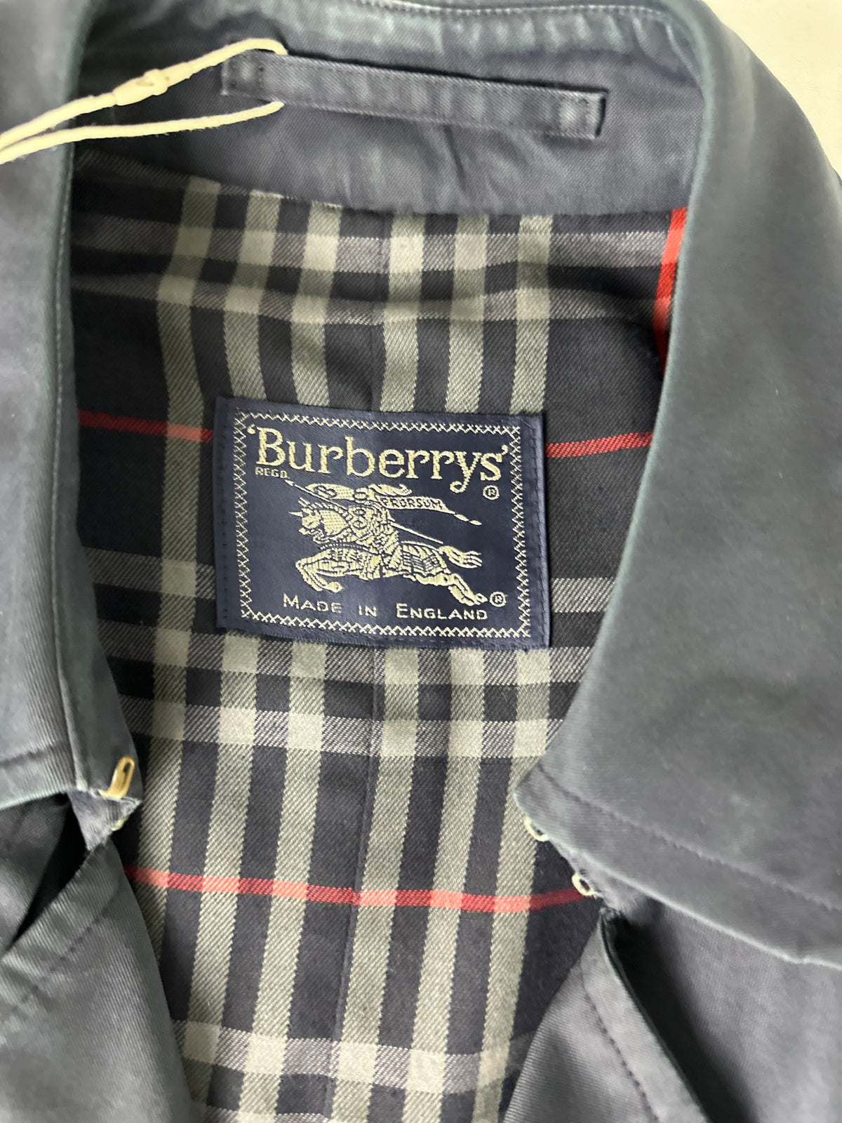 Vintage Burberry Trench Coat Navy Size 46 S