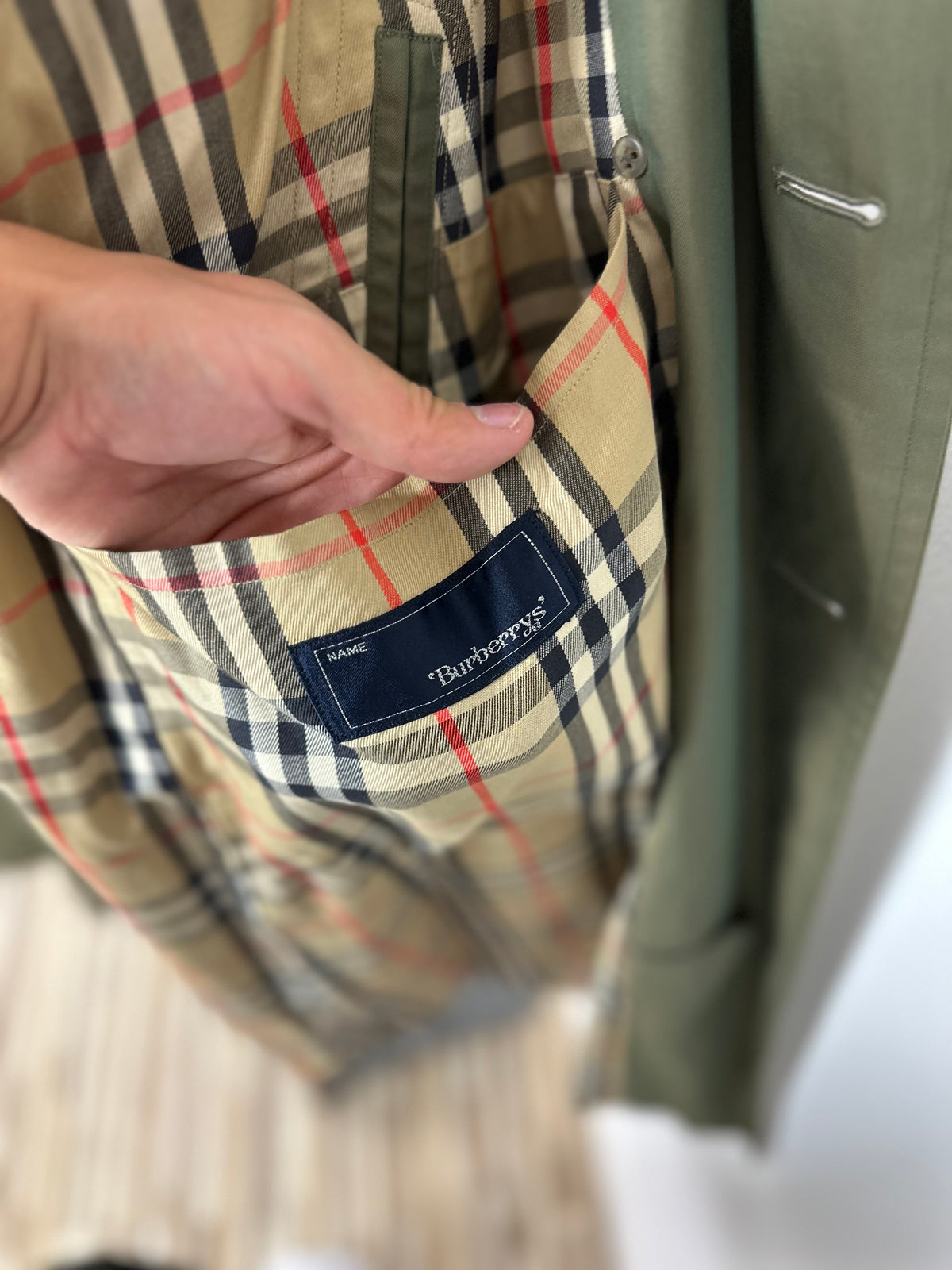 Vintage Burberry Trench Coat Khaki Size 50 L