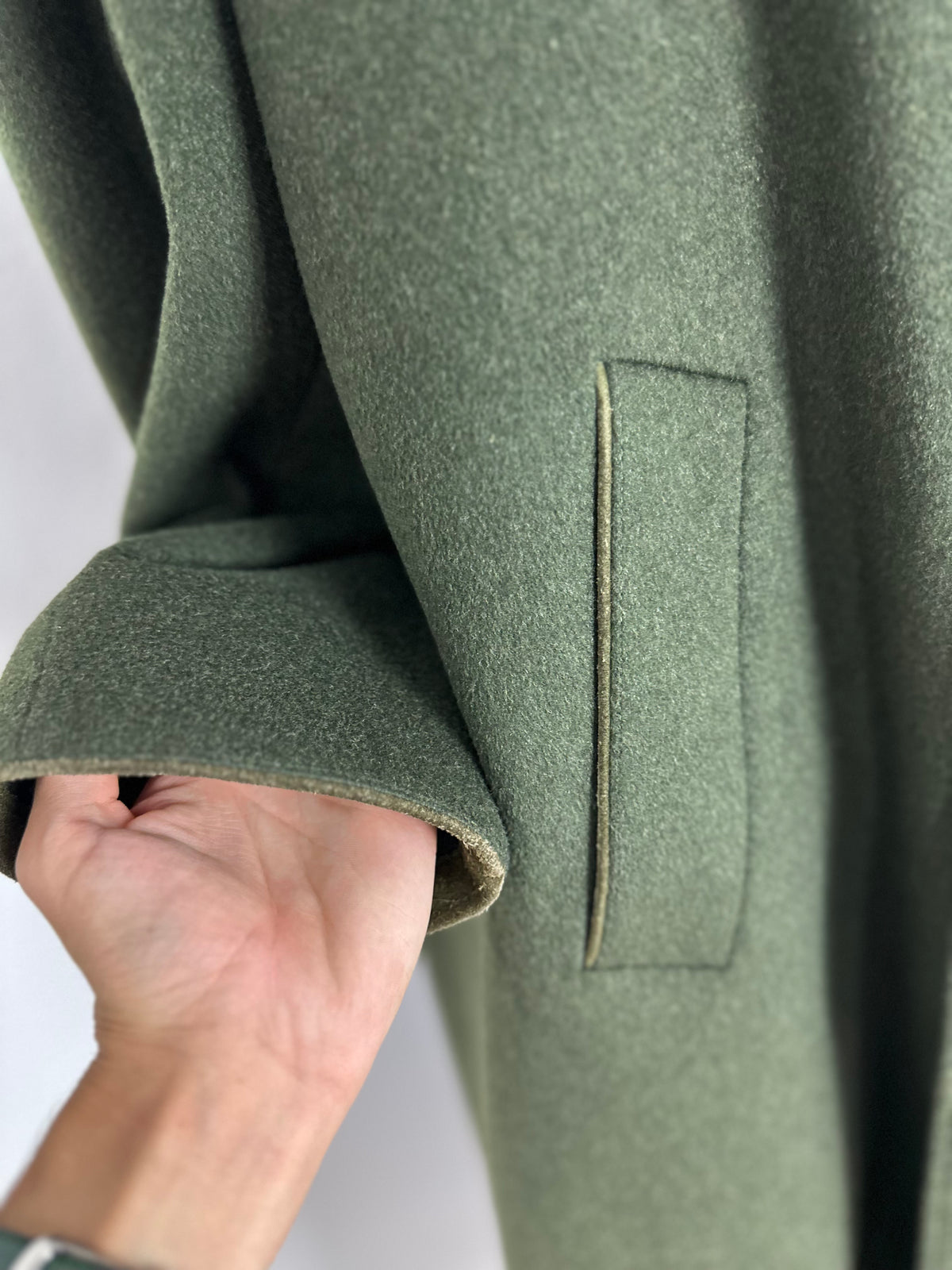 Vintage Burberry Loden Coat Khaki Size 50 L