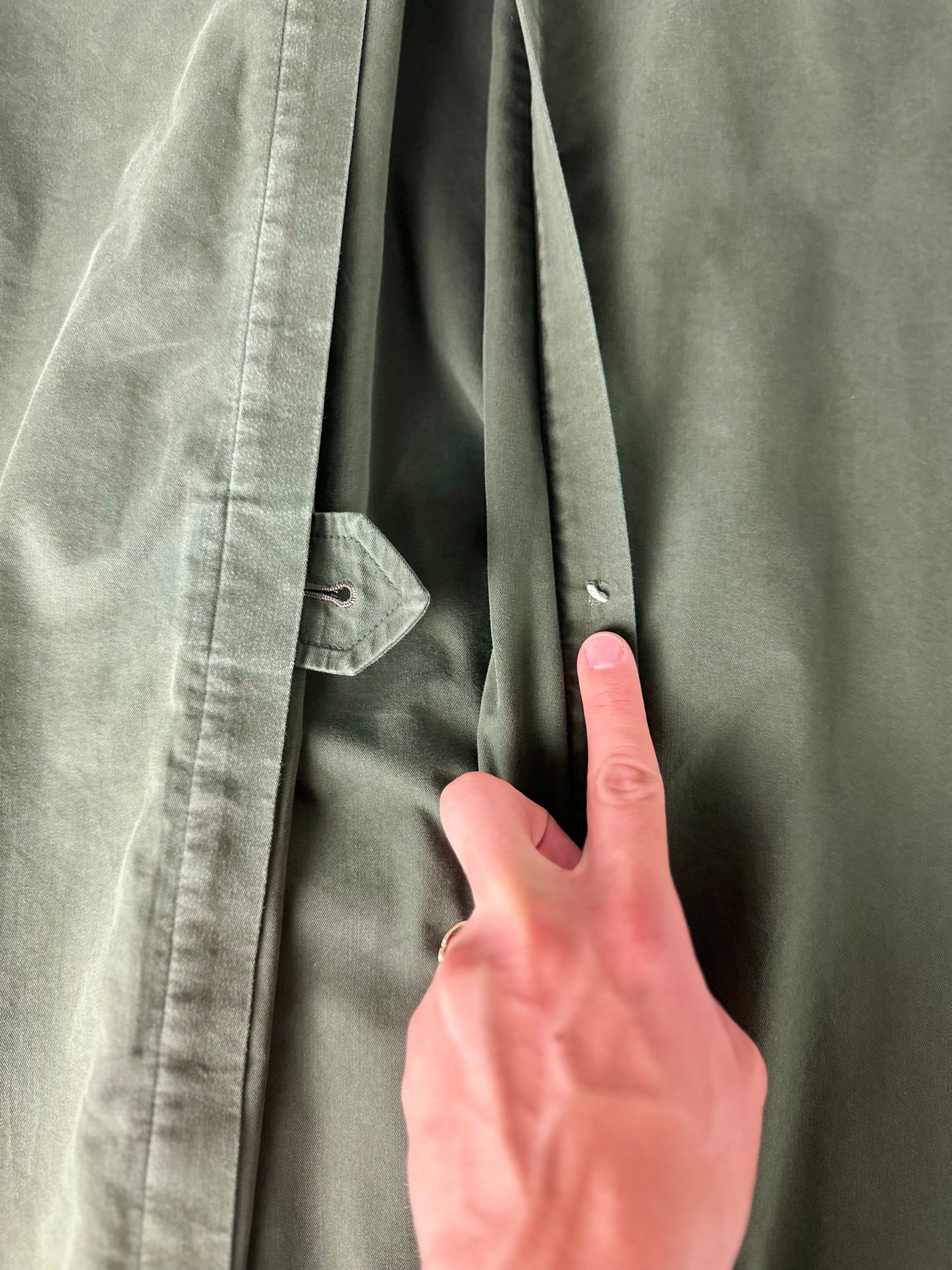 Vintage Burberry Trench Coat Size 12 M With Lining