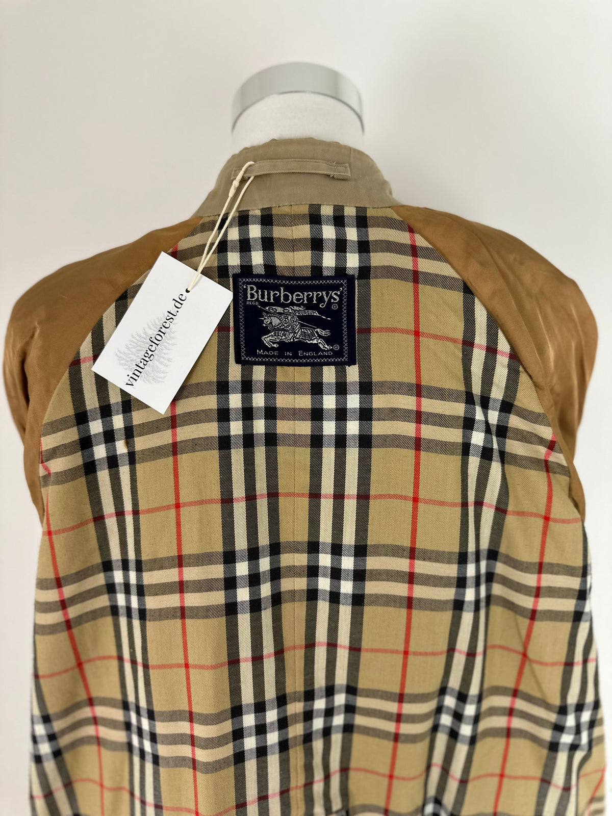 Vintage Burberry Trench Coat Beige Size 16 XL