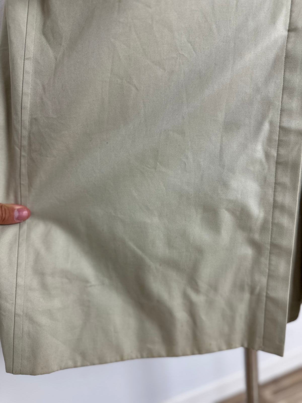 Vintage Burberry Trench Coat Creme Size 10 S With Lining