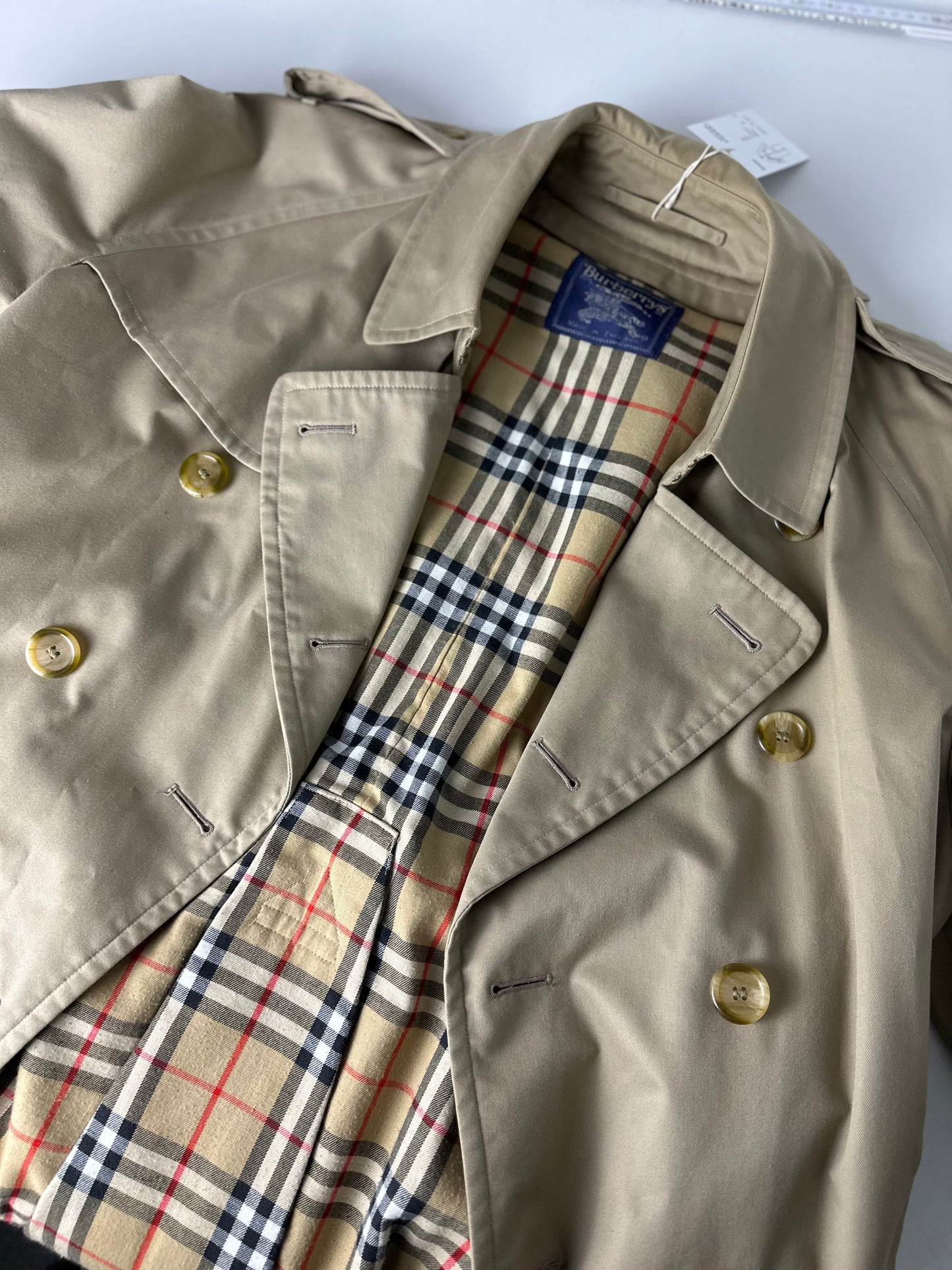 Vintage Burberry Trench Coat Beige Size 54 XL
