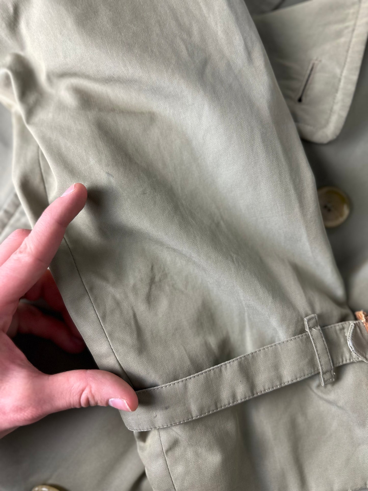 Vintage Burberry Trench Coat Oliv Size 52 L