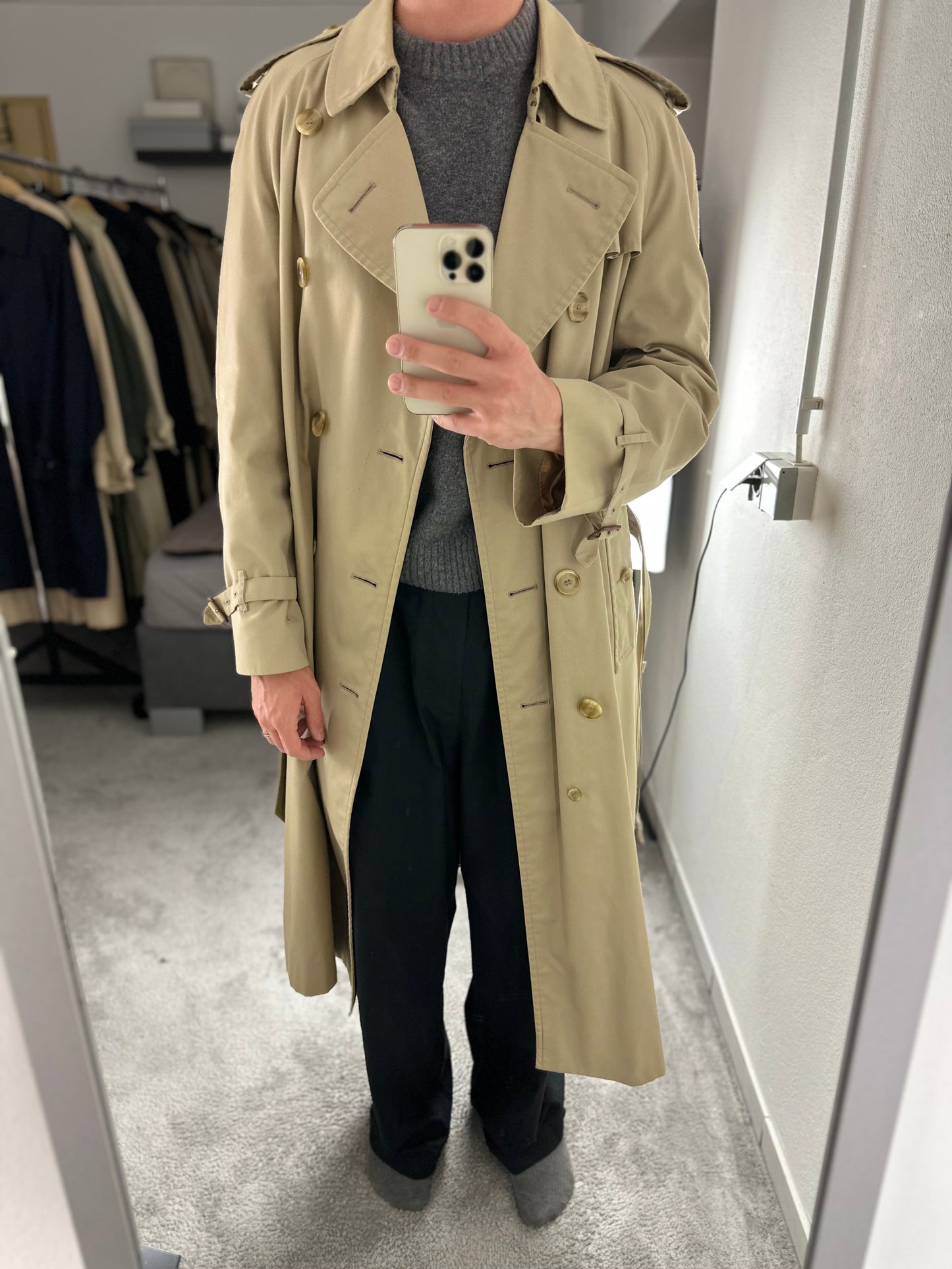 Vintage Burberry Trench Coat Size 50 L