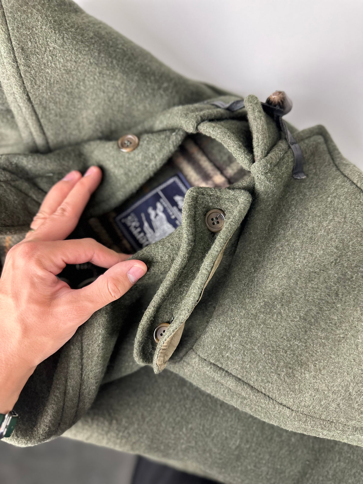Vintage Burberry Duffle Coat Khaki Size 58 XXL