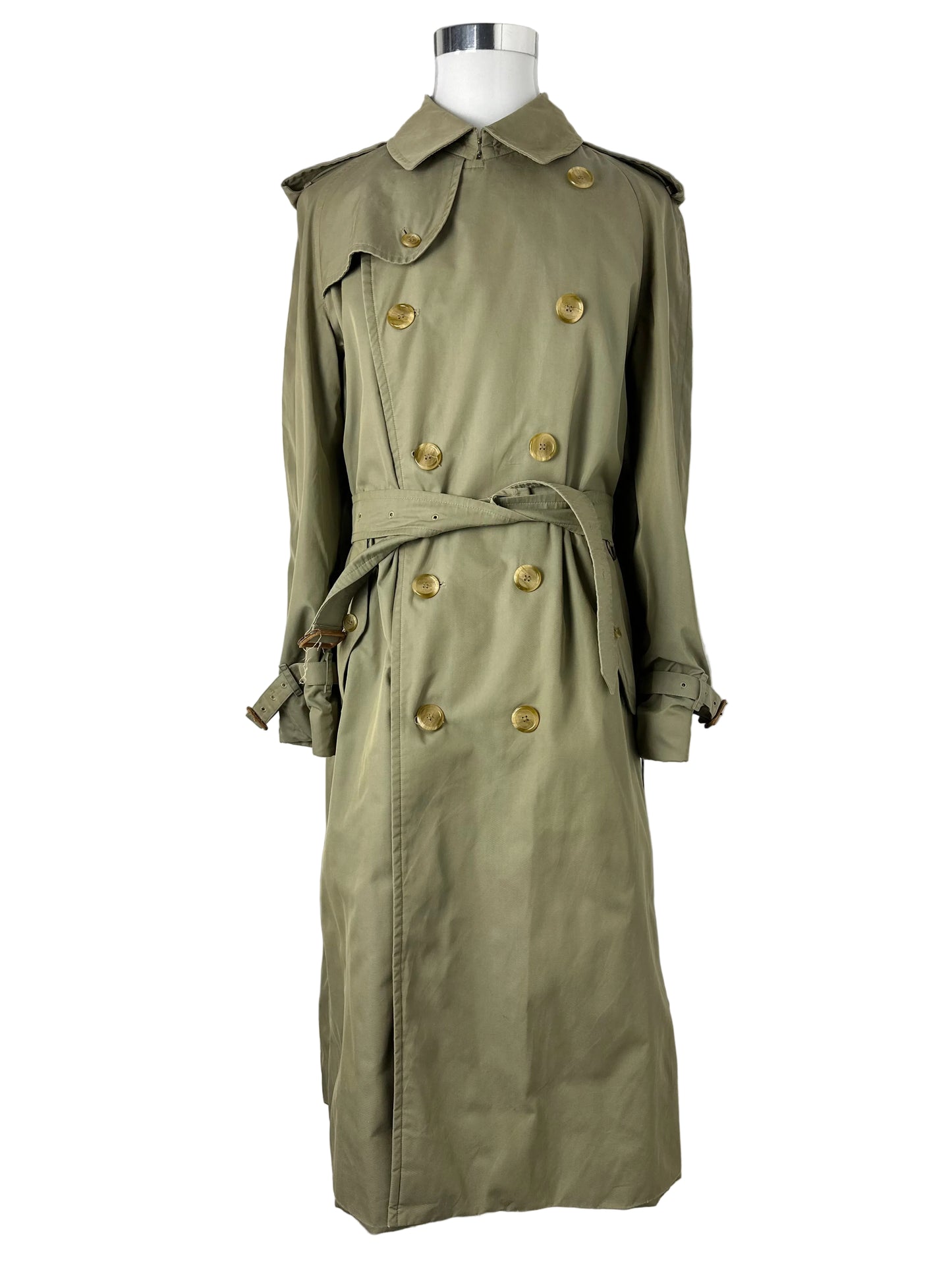 Vintage Burberry Trench Coat Oliv Size 52 L