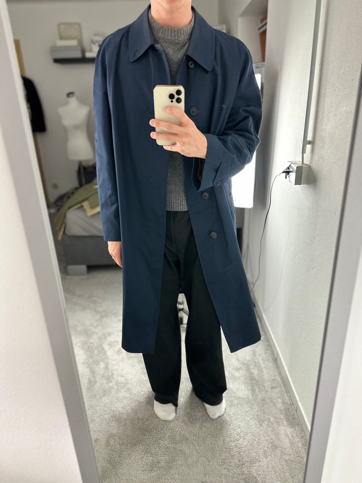 Vintage Burberry Car Coat Size 56 XL
