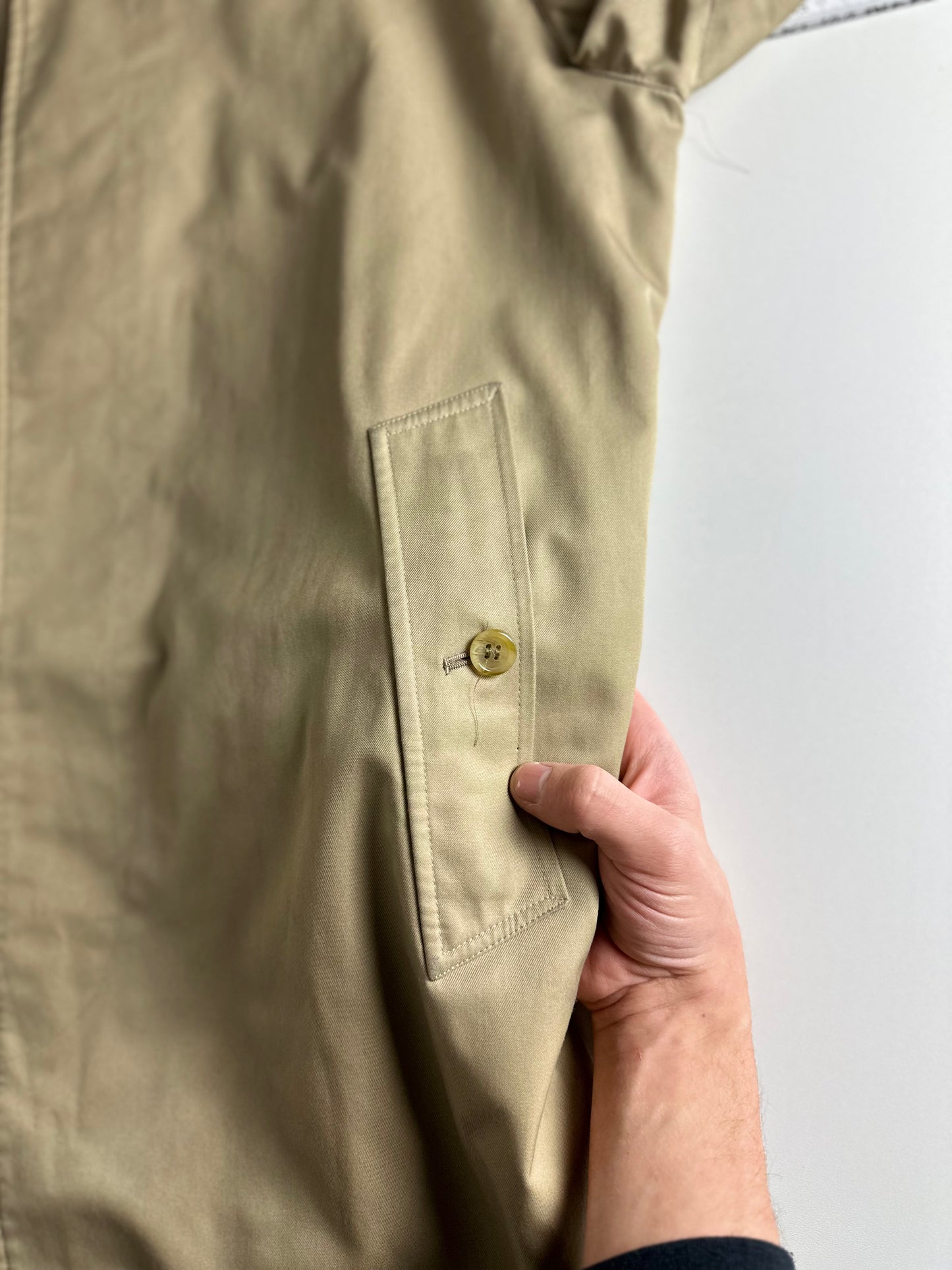 Vintage Burberry Car Coat Beige Size 46 S