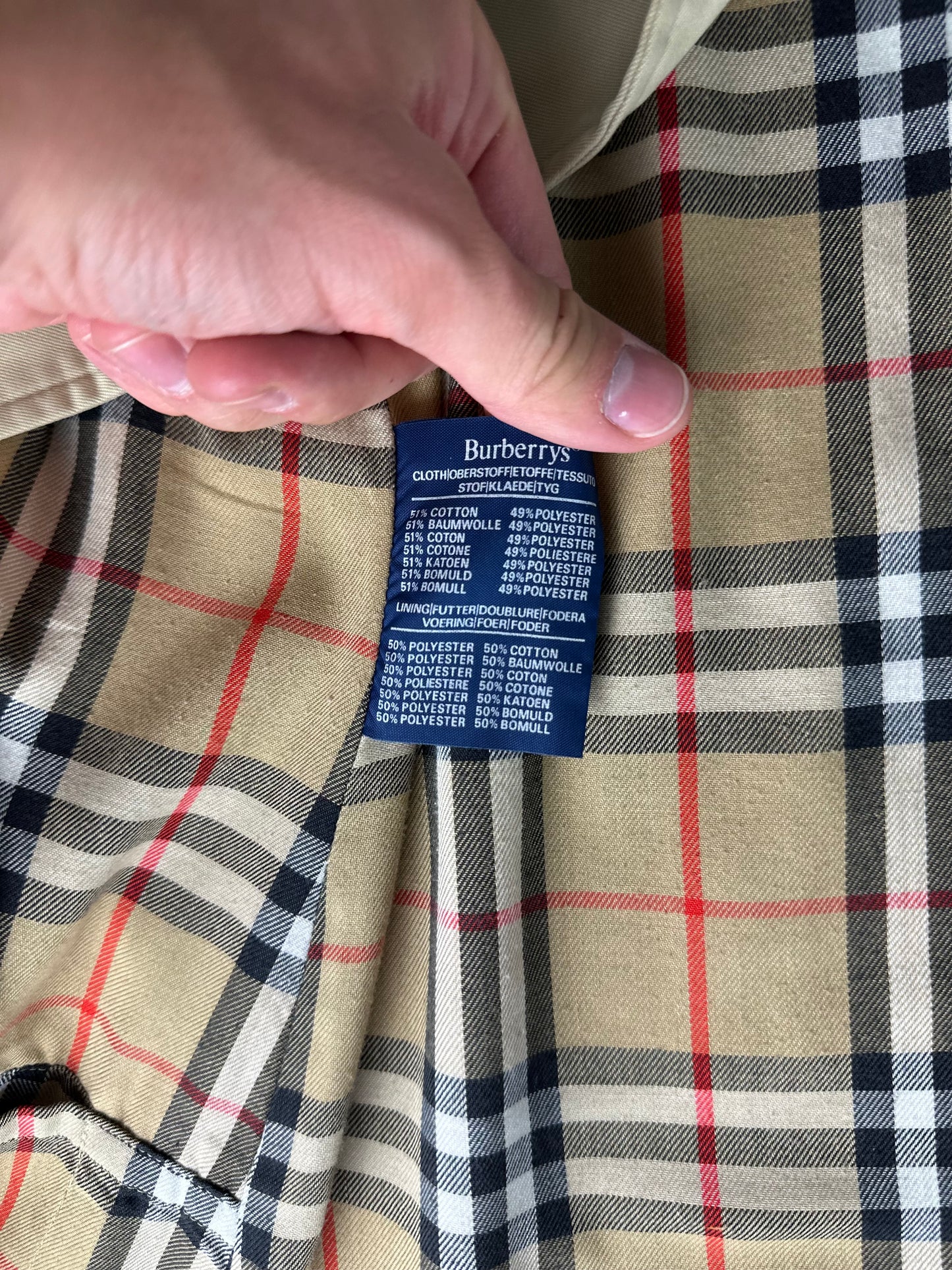 Vintage Burberry Car Coat Size 12 M