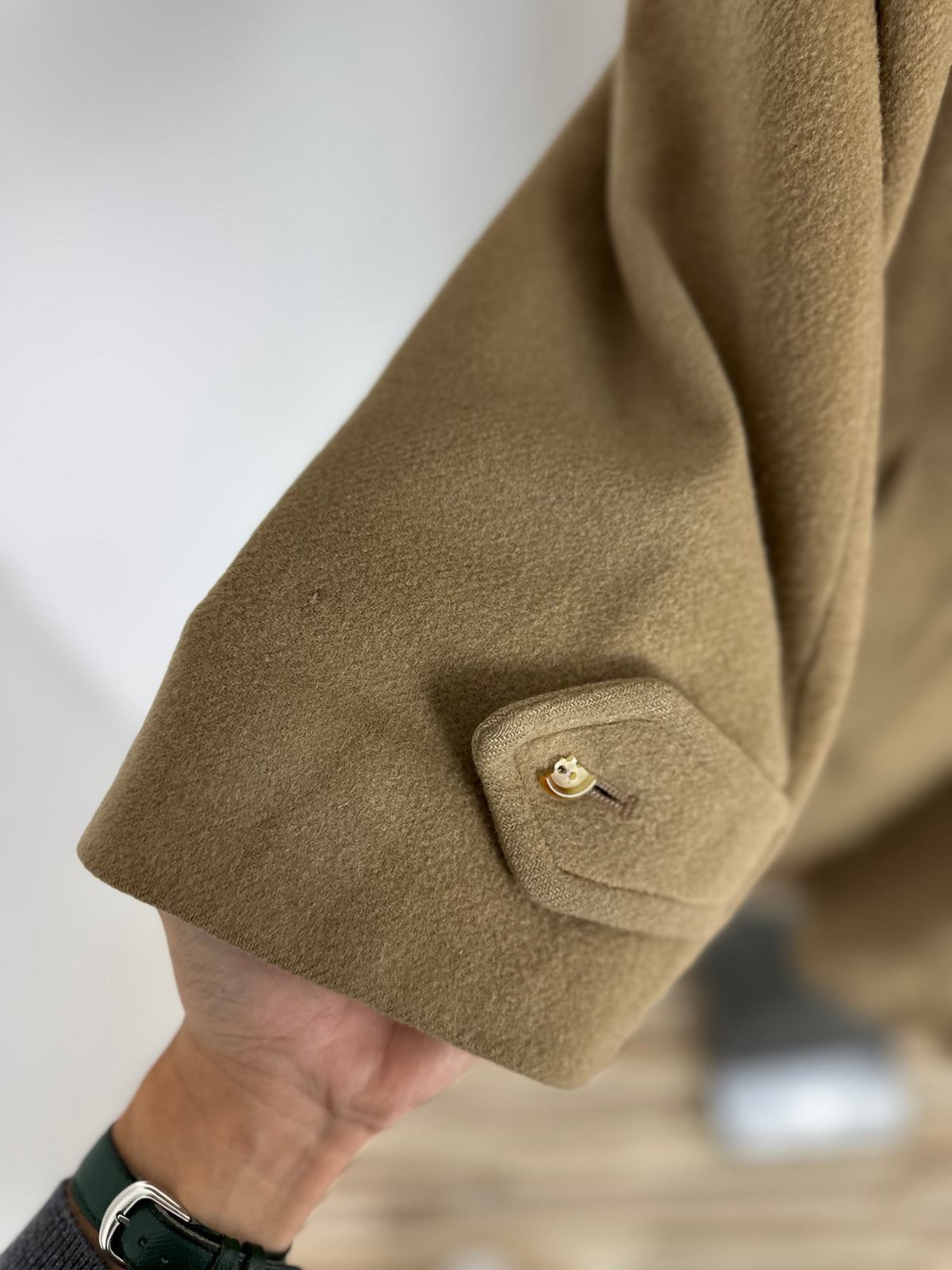 Vintage Burberry Wool Coat Brown Size 48 M