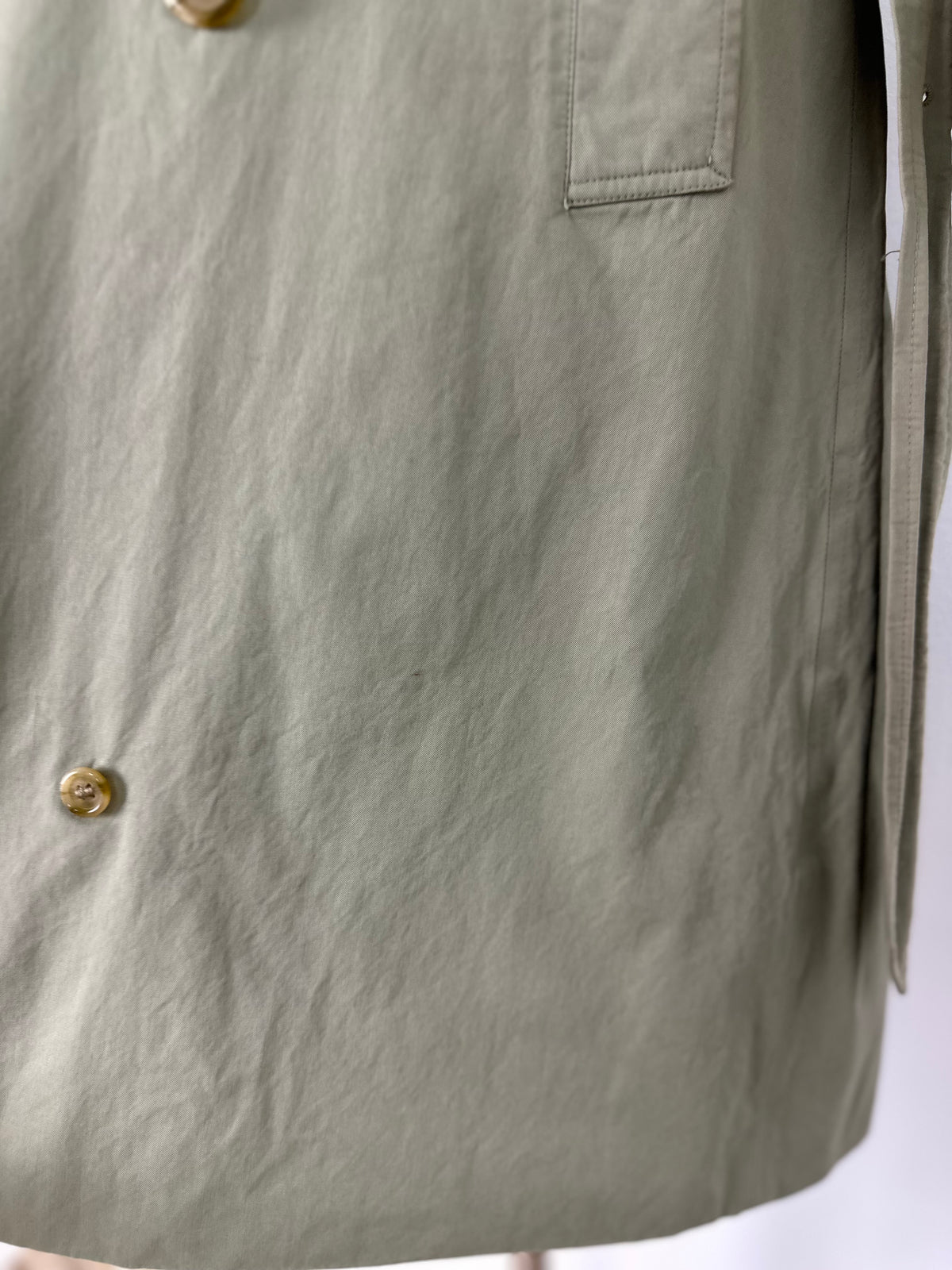 Vintage Burberry Trench Coat Oliv Size 10 S