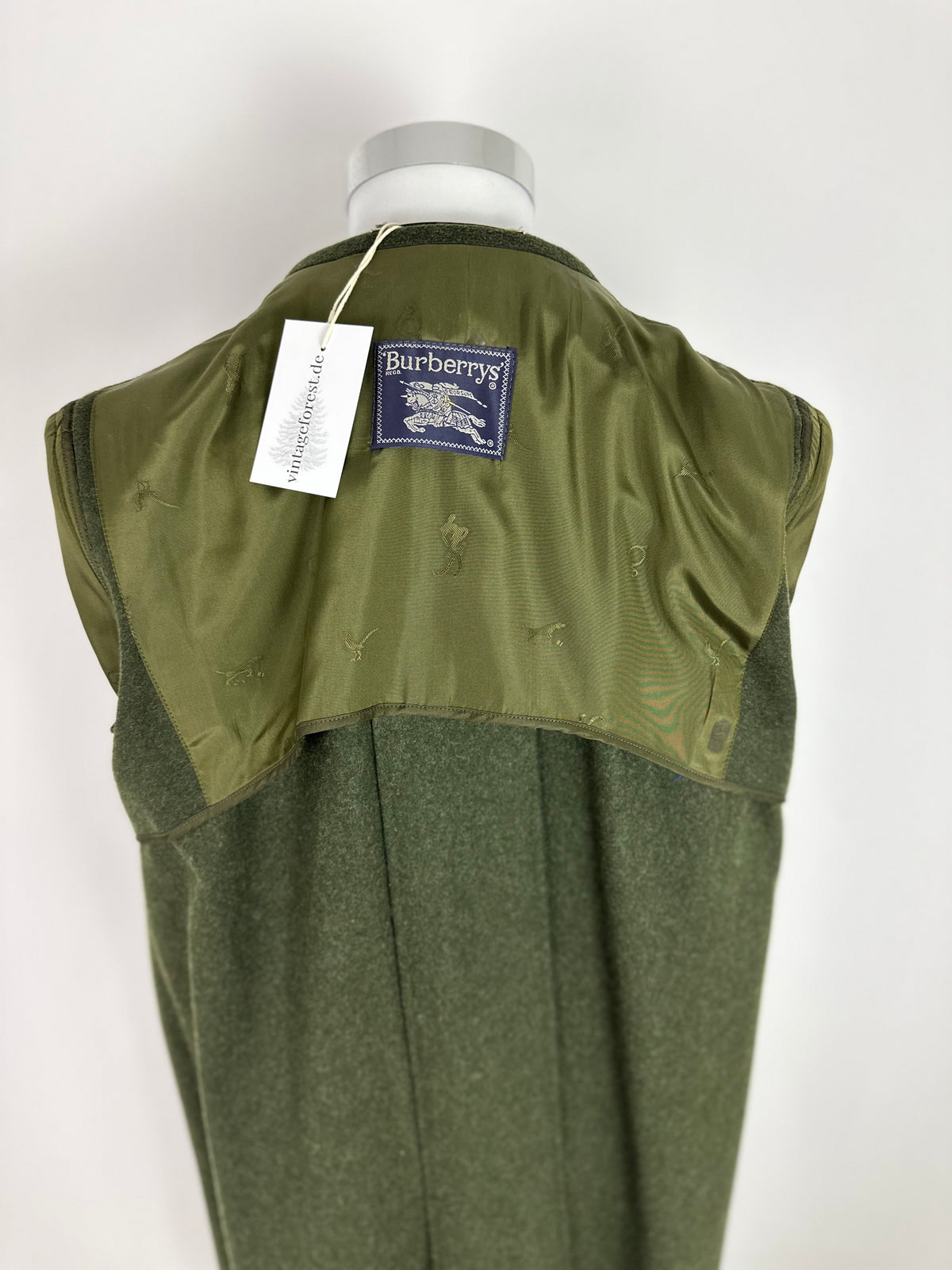 Vintage Burberry Loden Coat Khaki Size 50 L