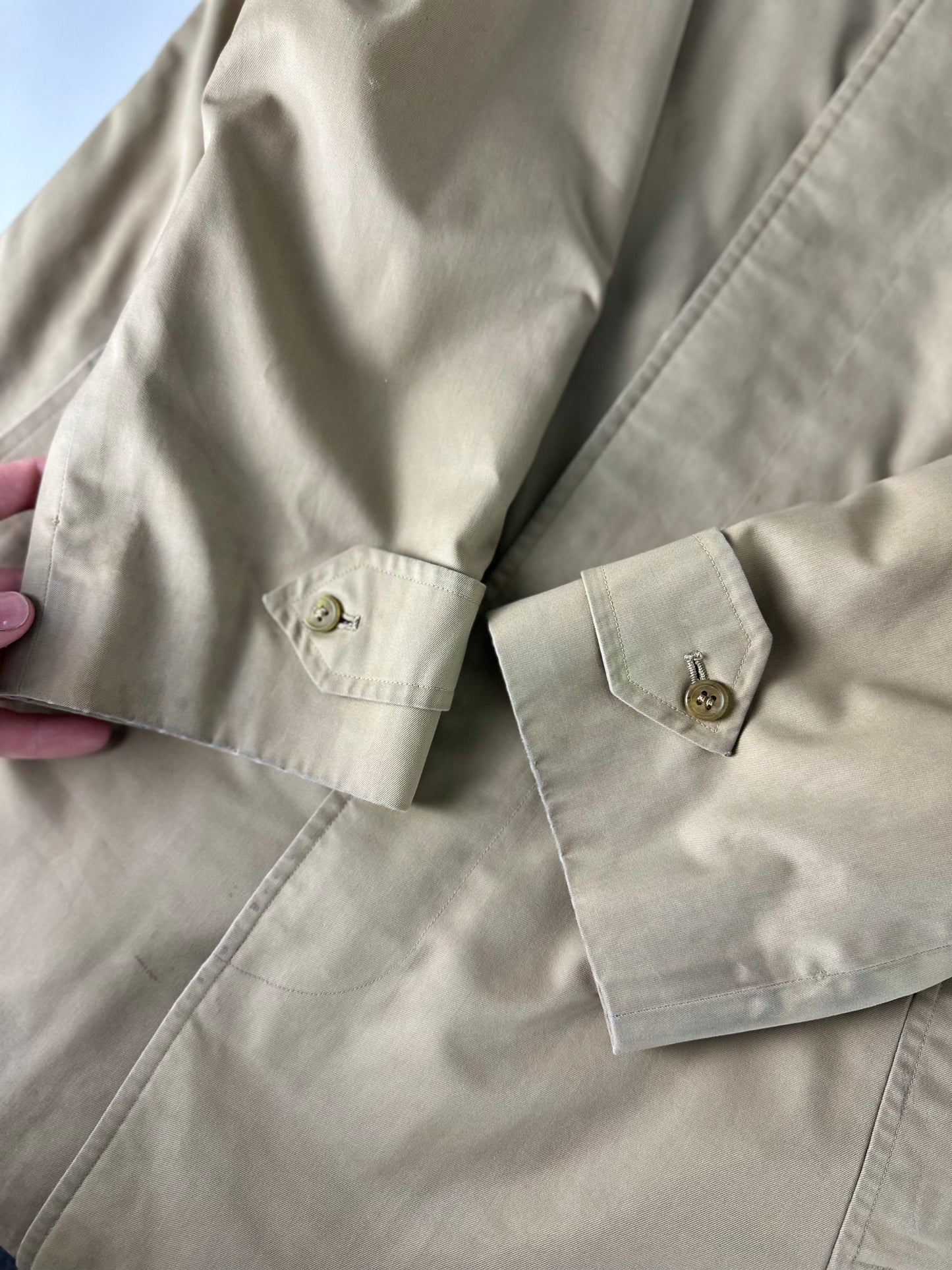 Vintage Burberry Car Coat Size 44 XS With Lining
