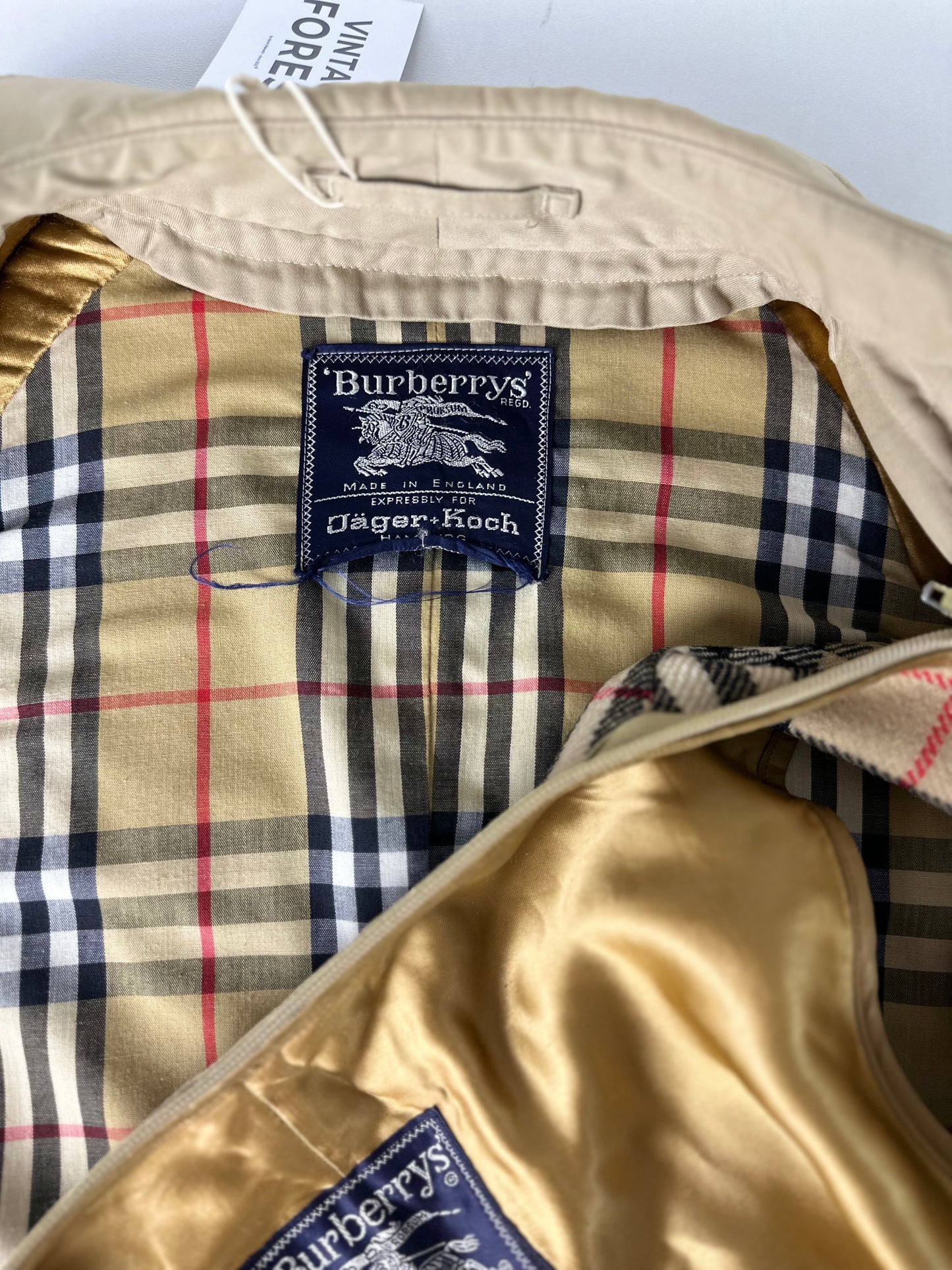 Vintage Burberrys Trench Coat Size 6 XXS With Lining