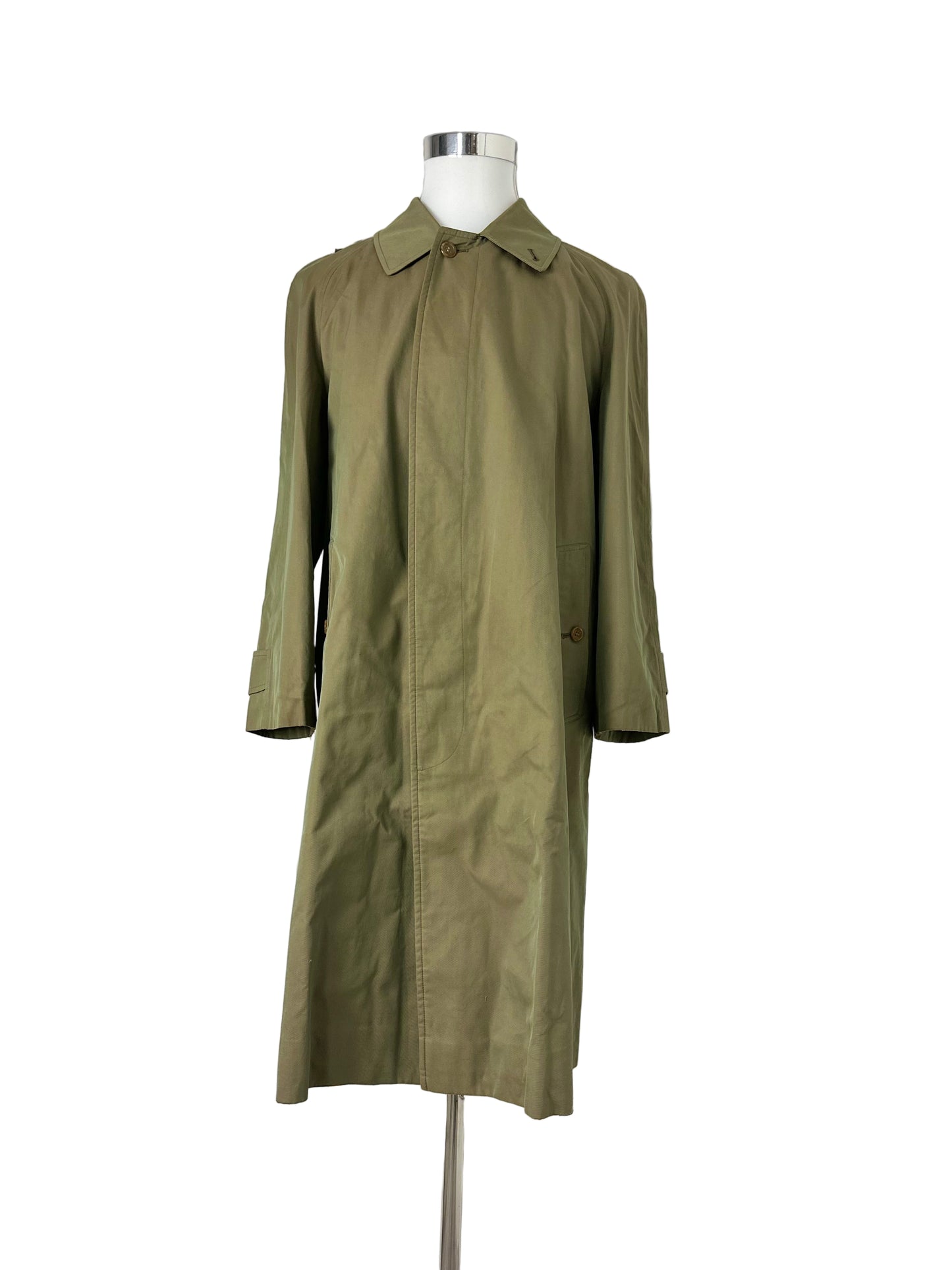 Vintage Burberry Car Coat Khaki Size 46 S