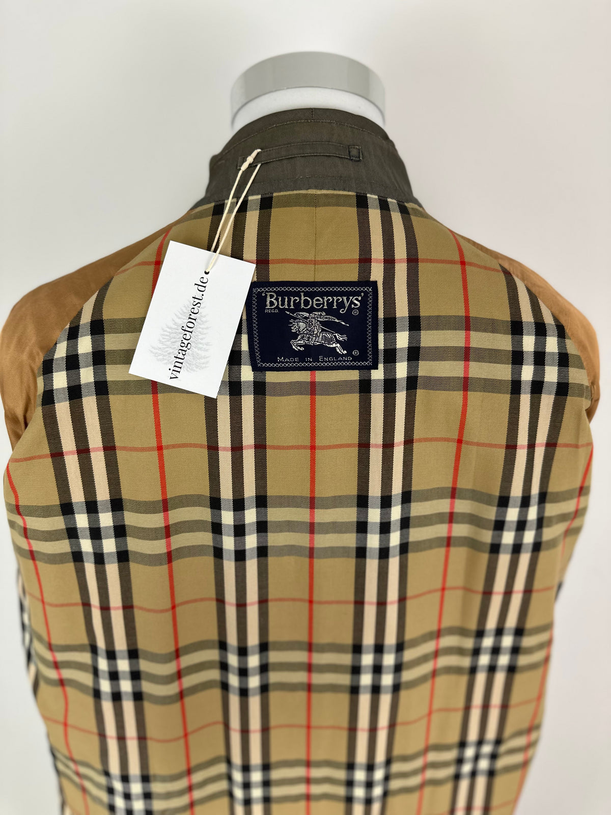 Vintage Burberry Car Coat Grey Size 50 L