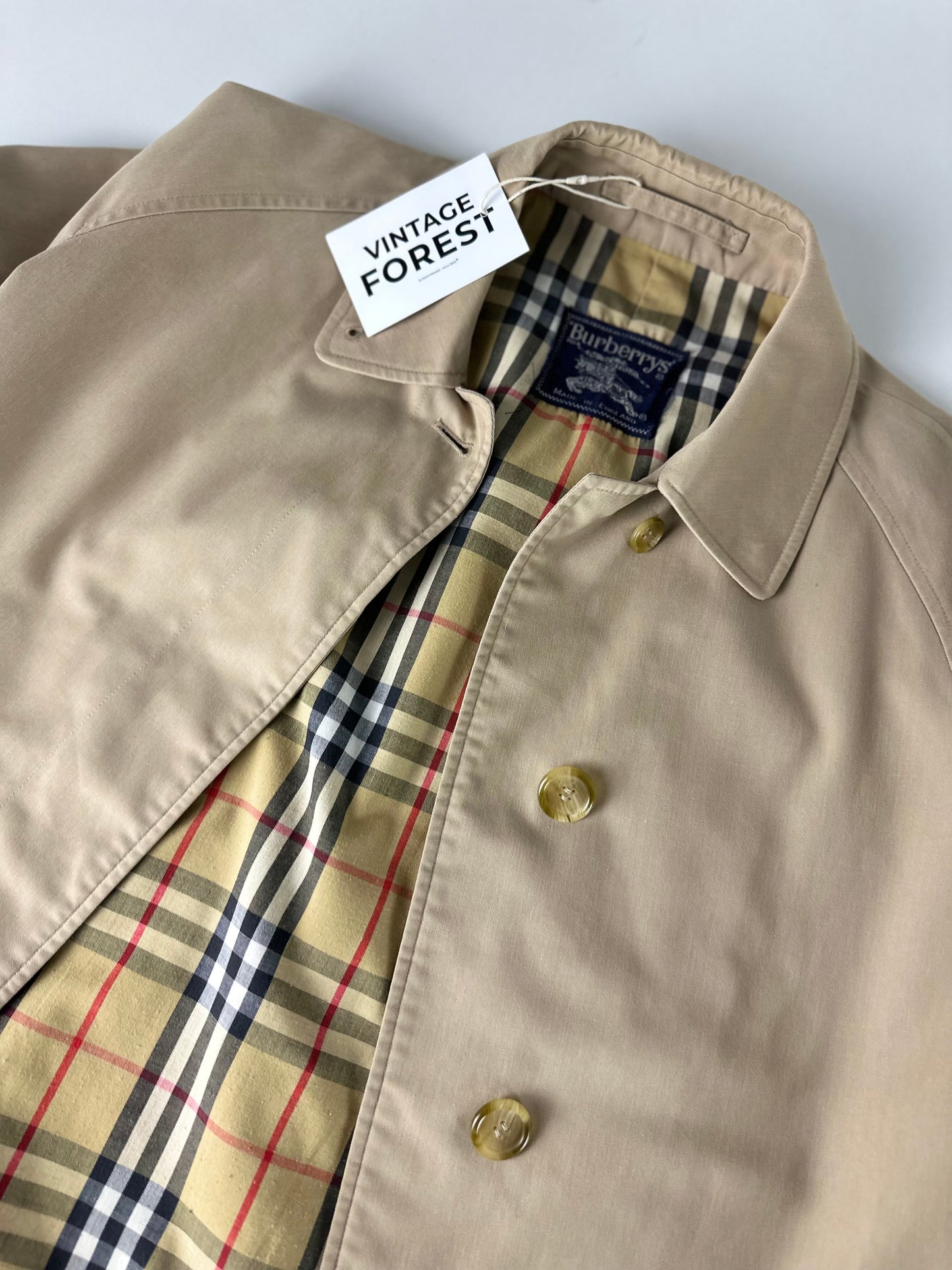 Vintage Burberry Car Coat Size 10 S